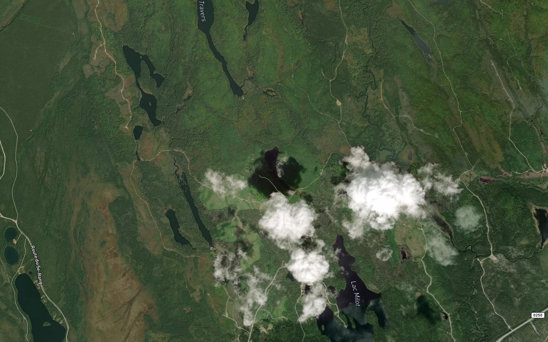 Satellite map of the Lac a Antoine