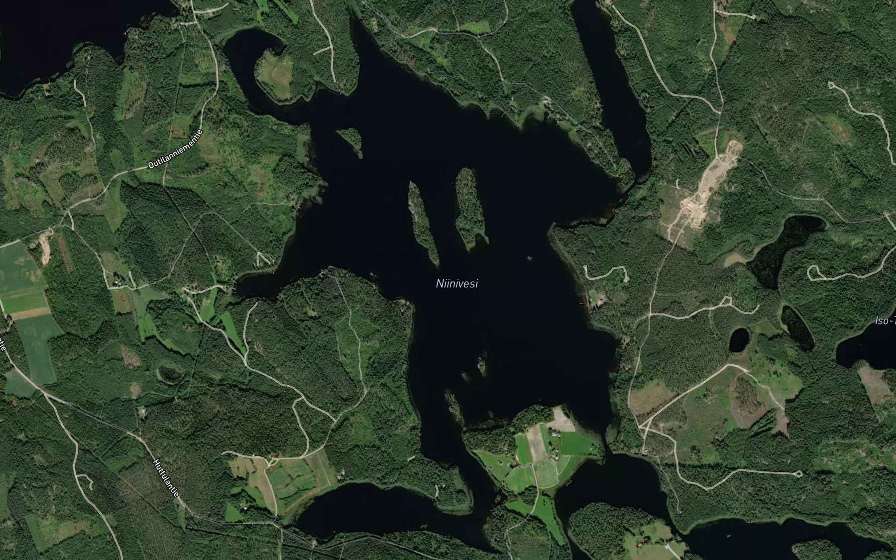 Satellite map of the Niinivesi