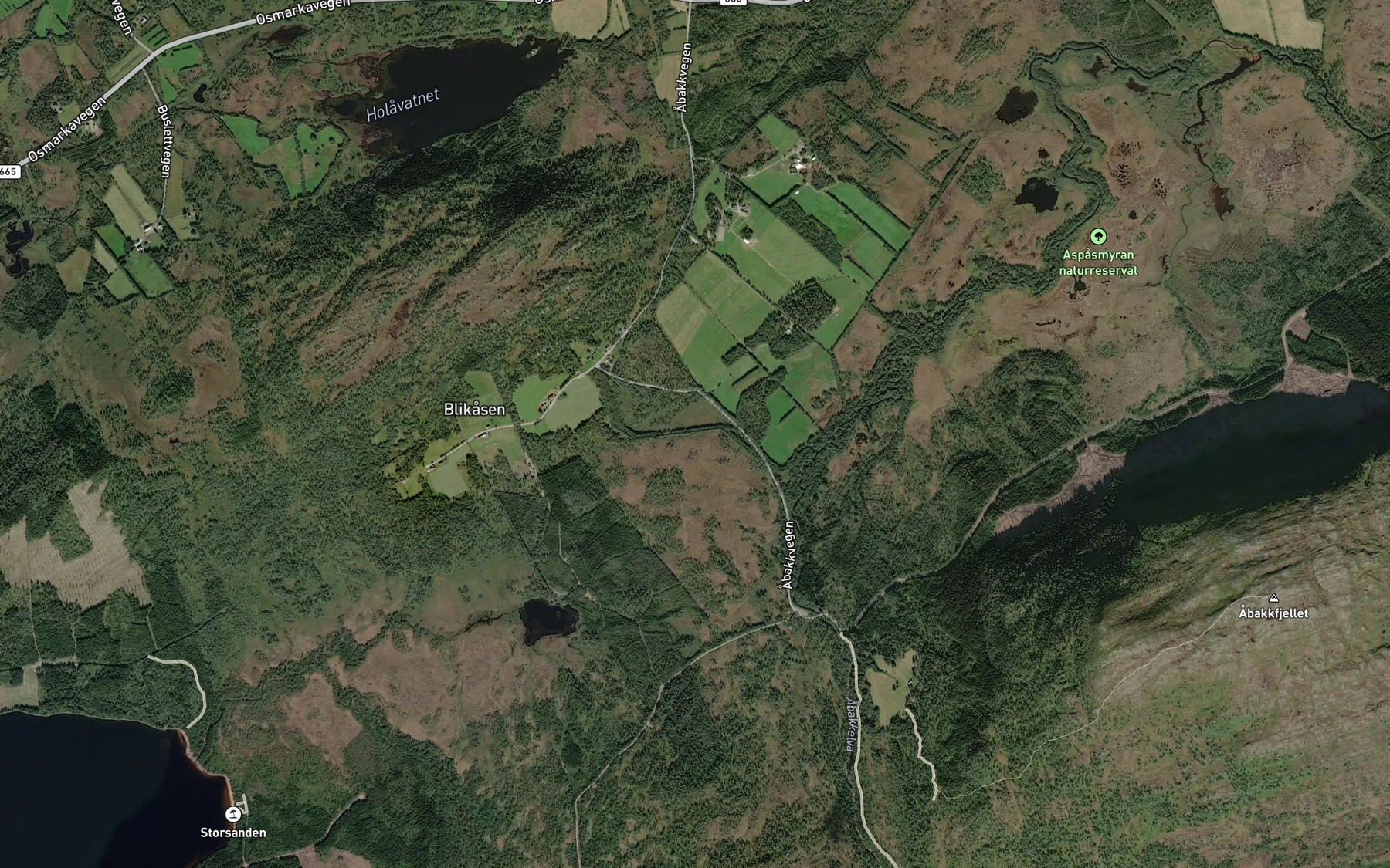 Satellite map of the Kubekken