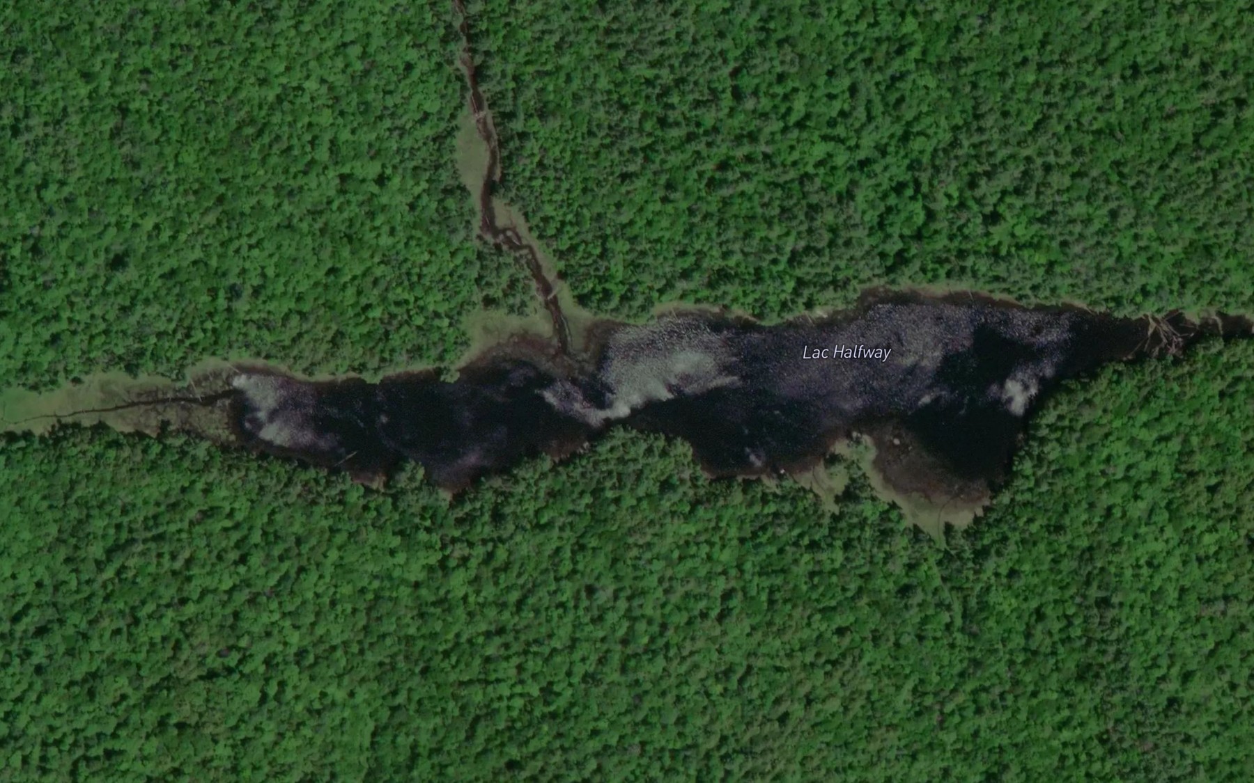 Satellite map of the Lac Halfway