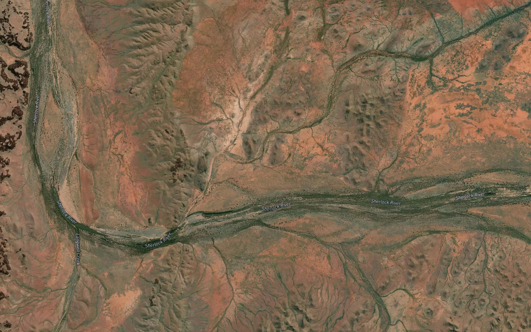 Satellite map of the Coolerin Creek