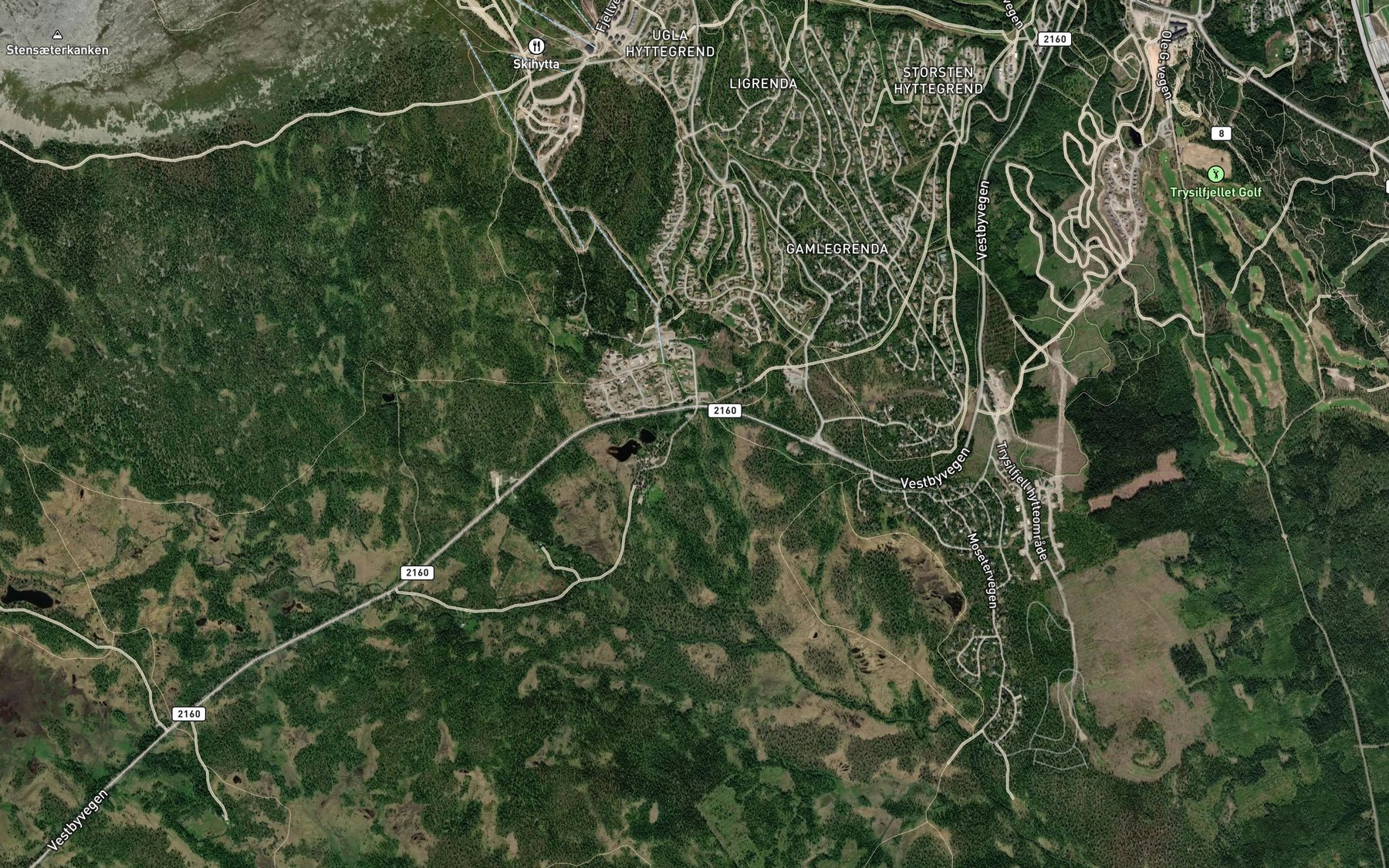 Satellite map of the Kubekken