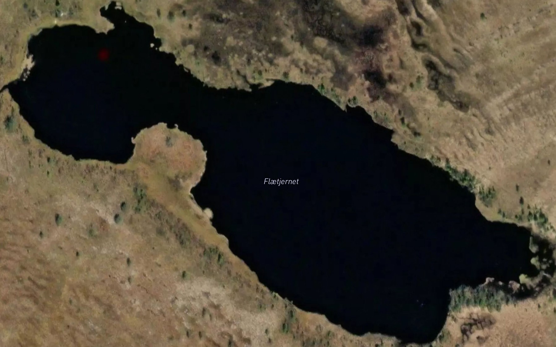 Satellite map of the Flaetjernet
