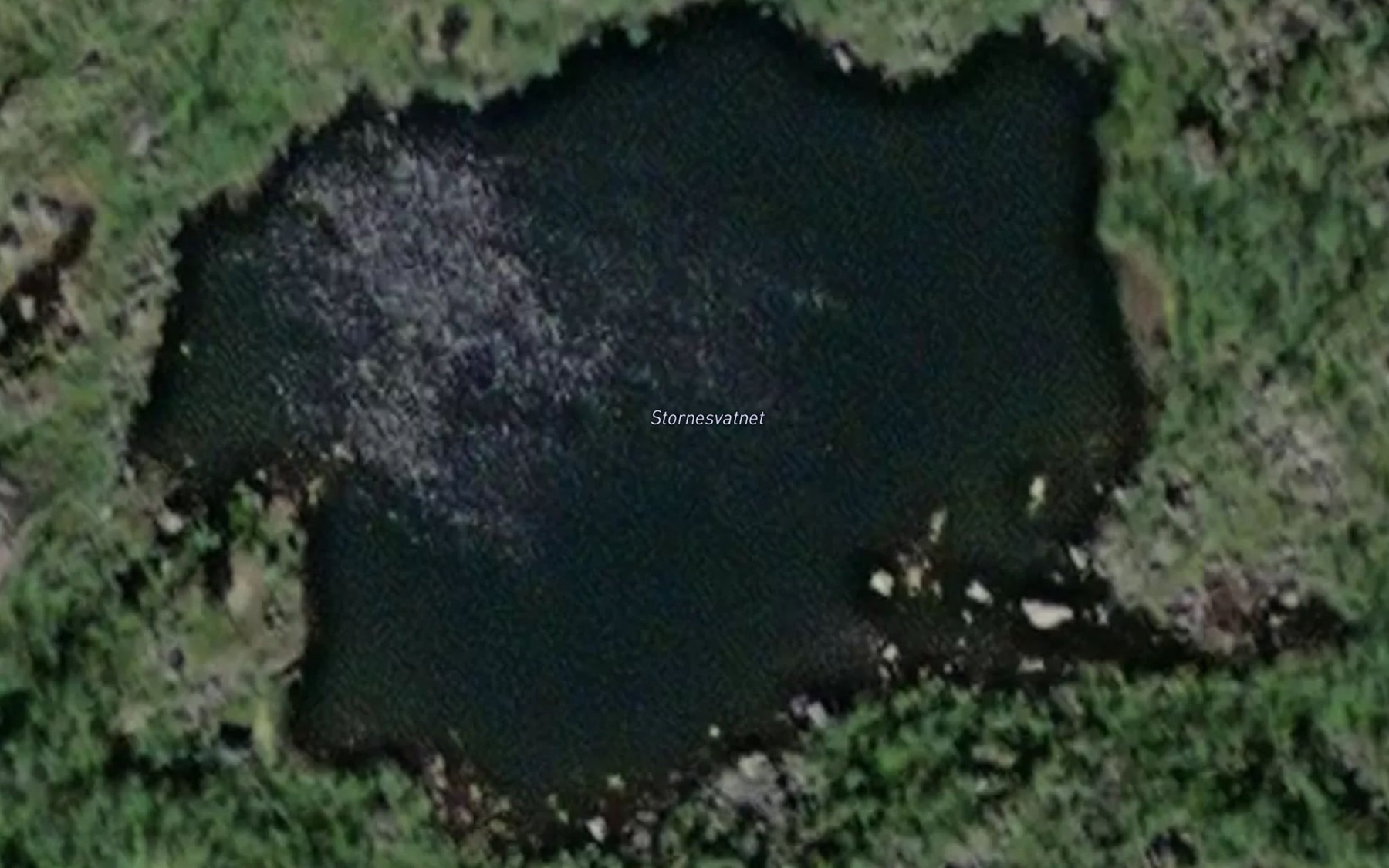 Satellite map of the Stornesvatnet