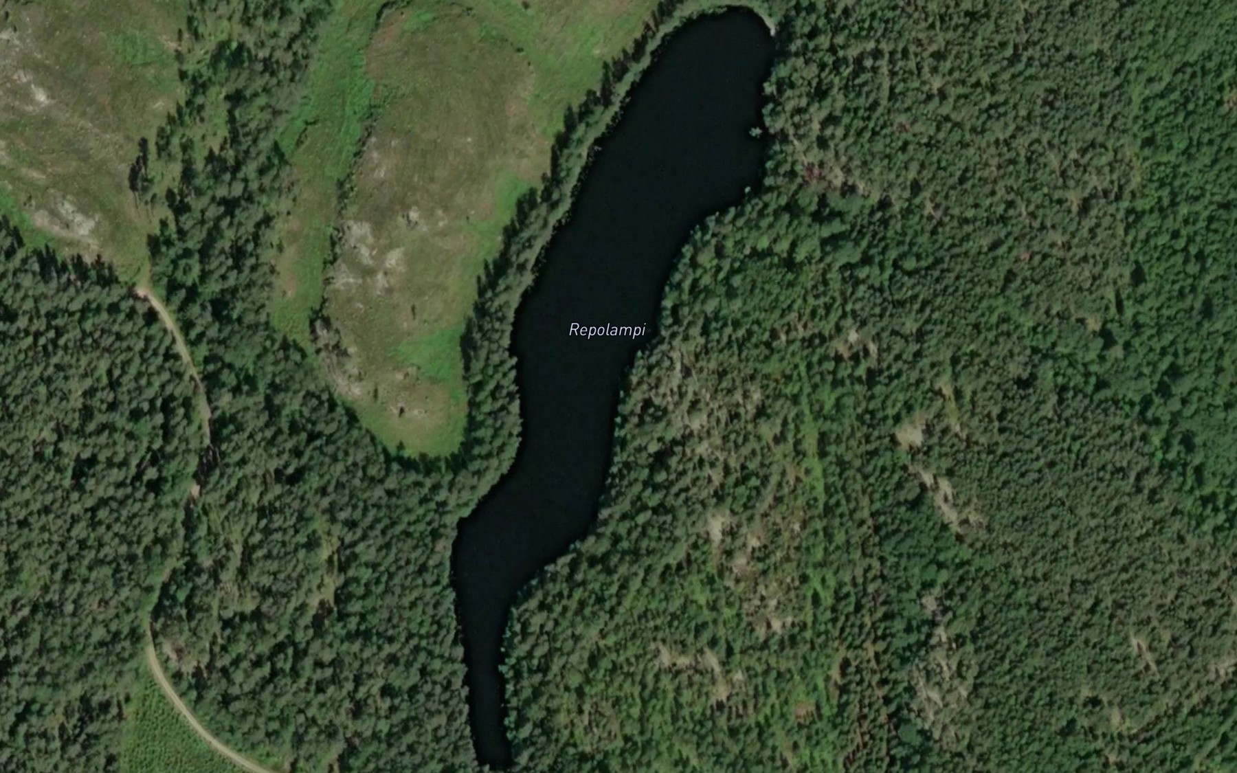 Satellite map of the Repolampi