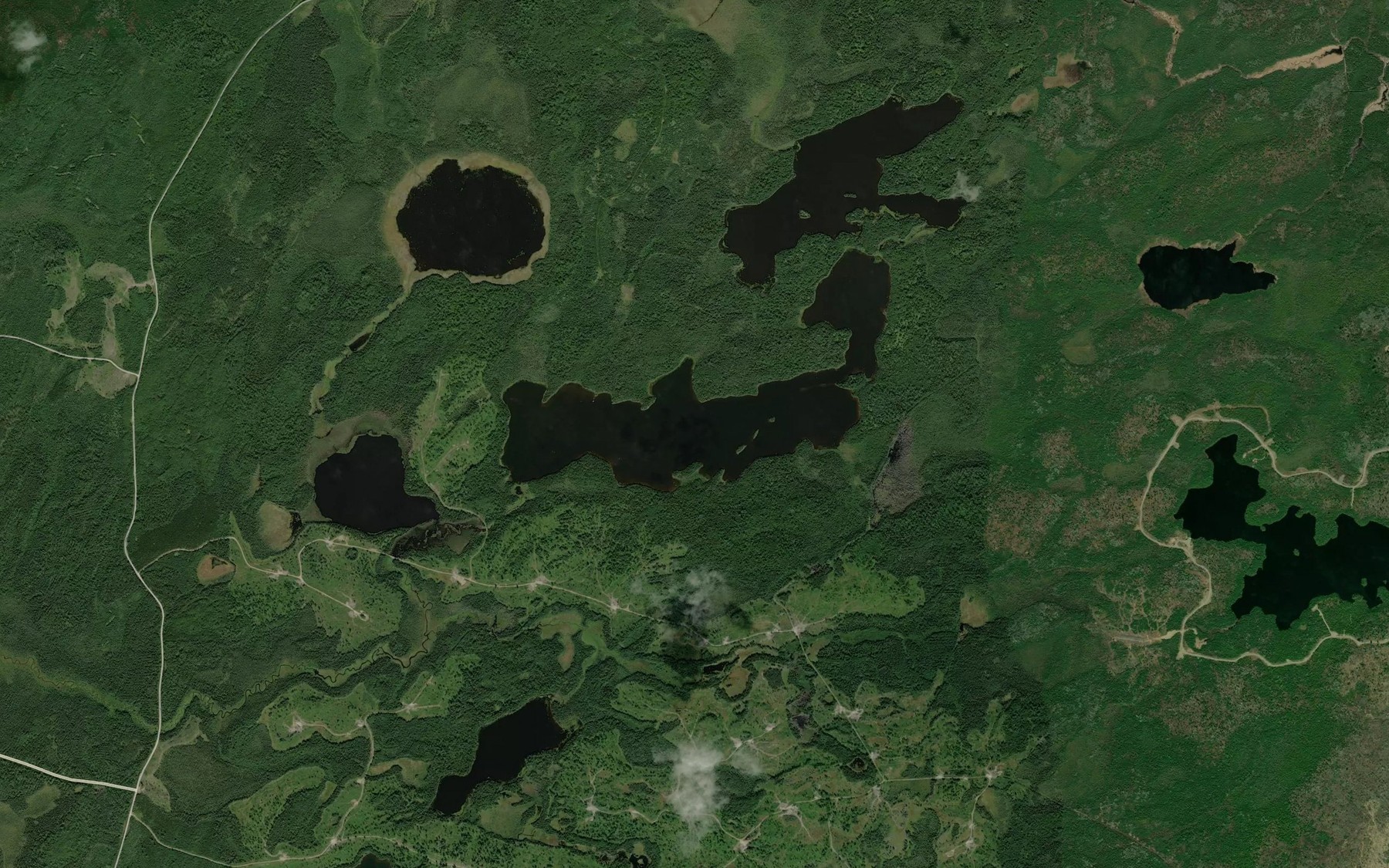 Satellite map of the Ice Lake