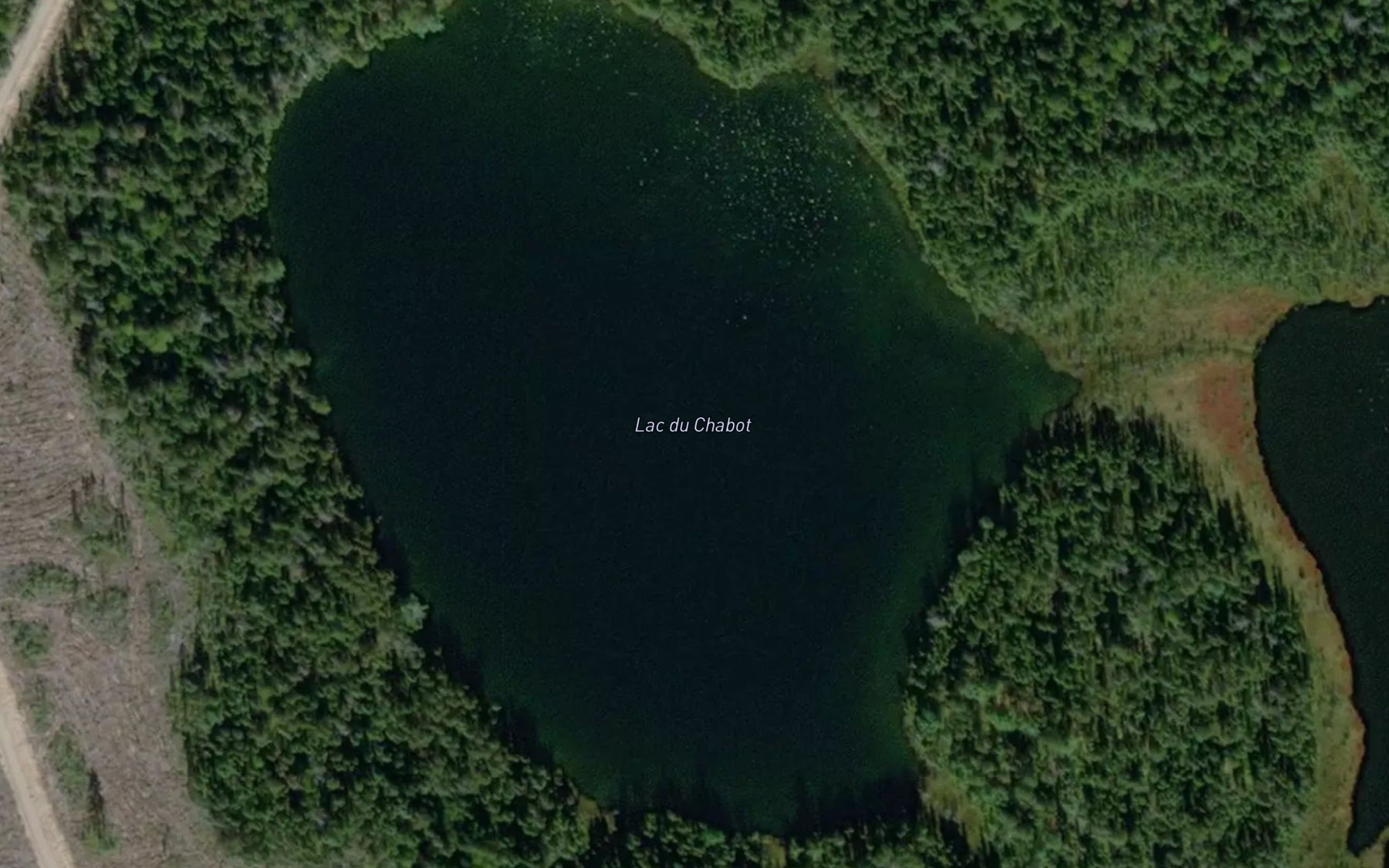 Satellite map of the Lac du Chabot