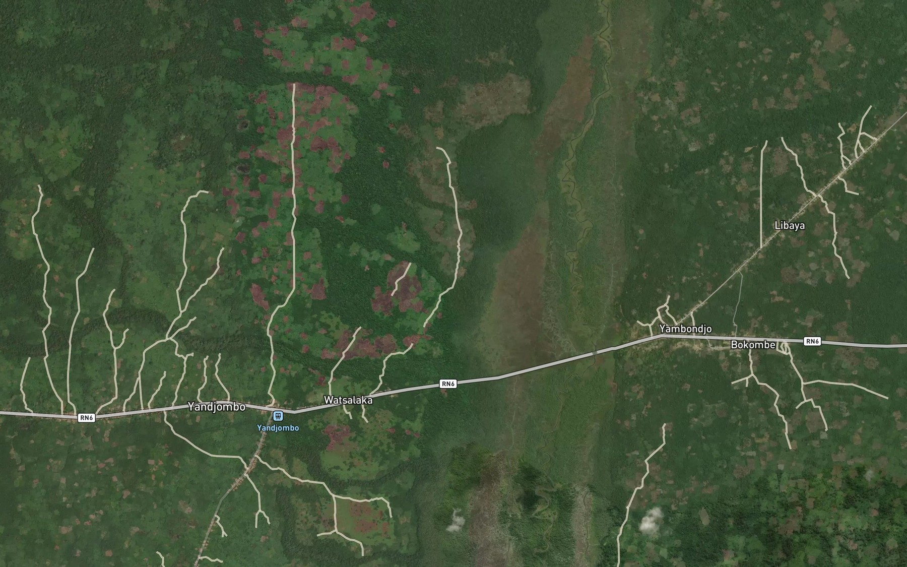 Satellite map of the Litete