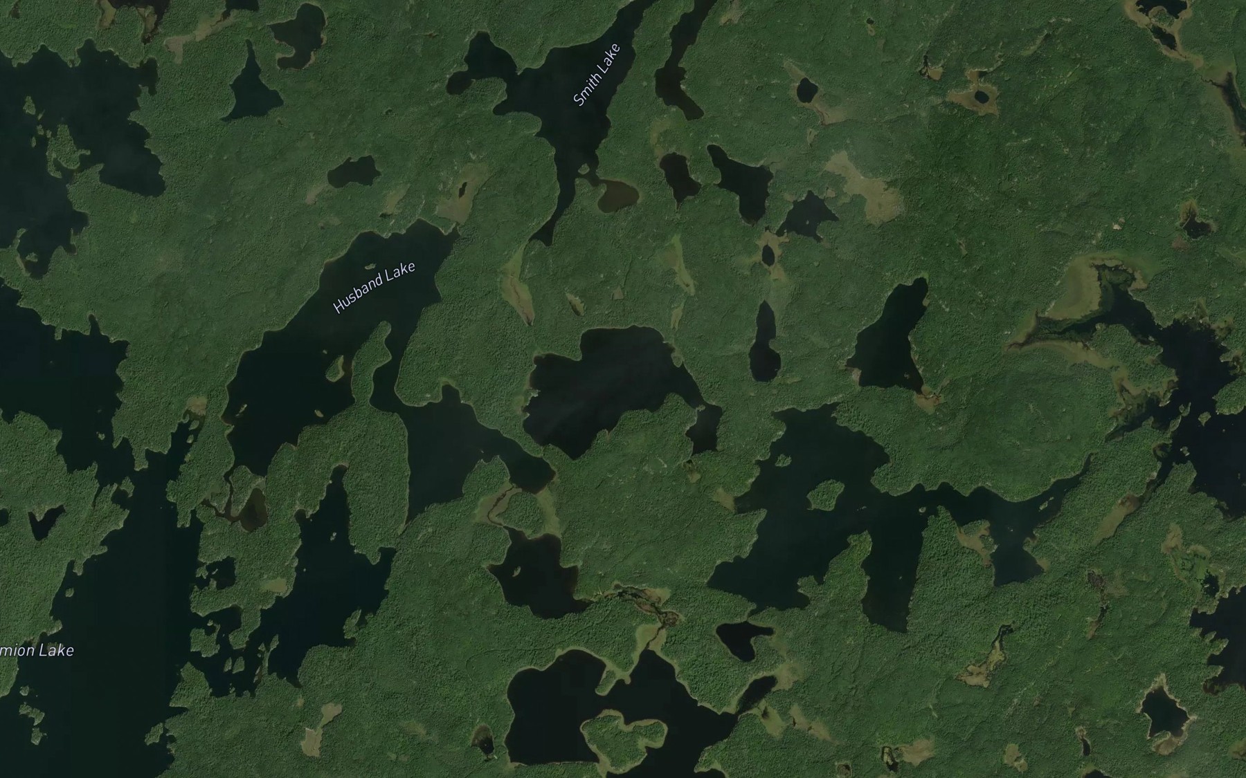 Satellite map of the Letain Lake