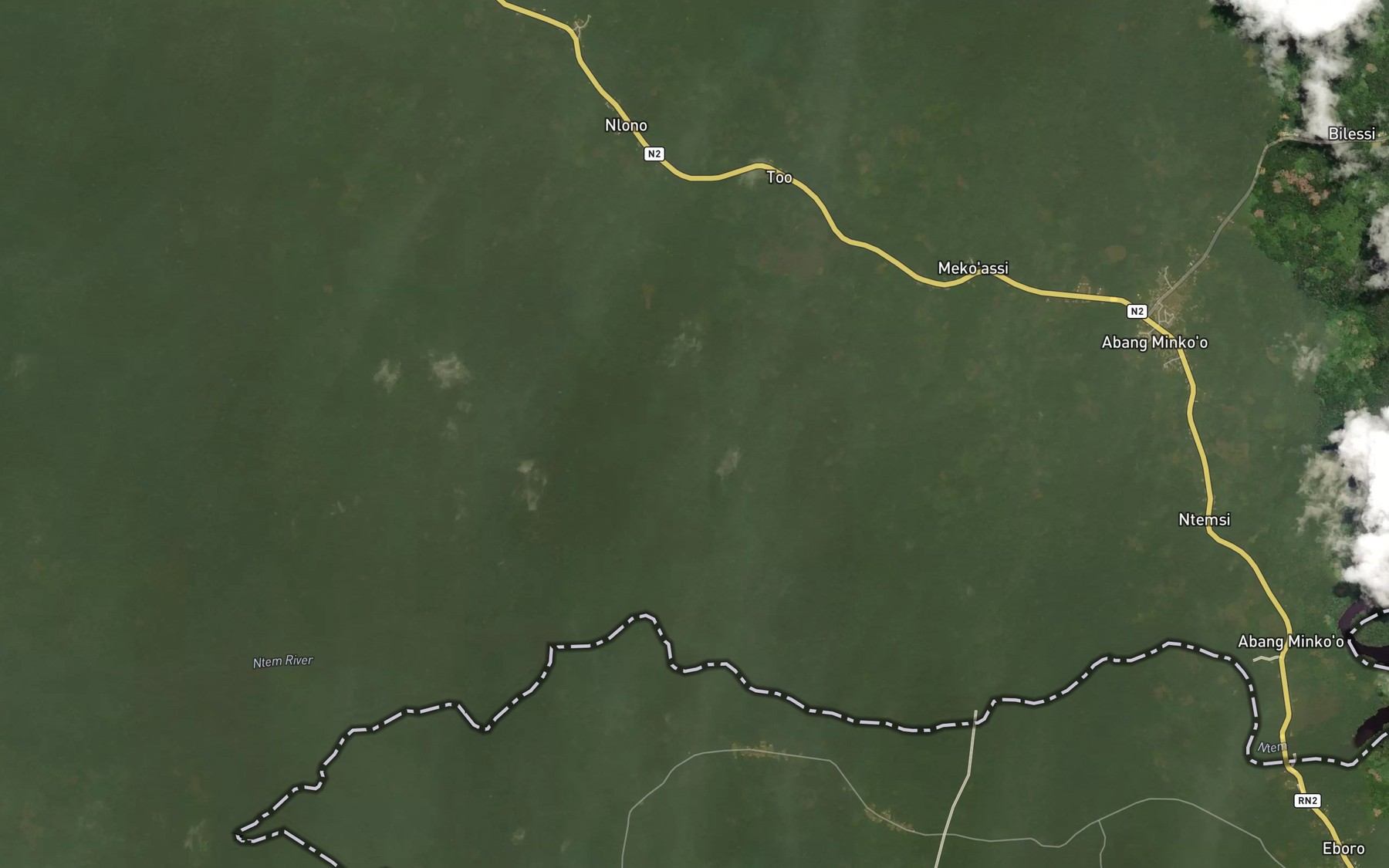 Satellite map of the Ndamkoulou