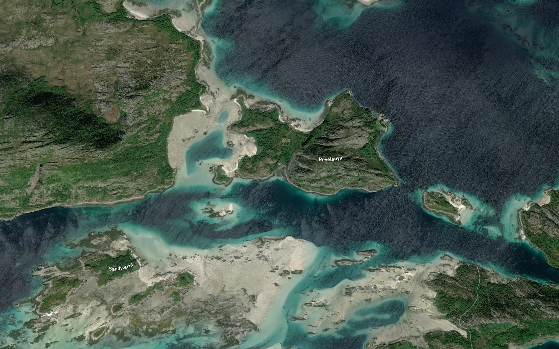Satellite map of the Vallevika