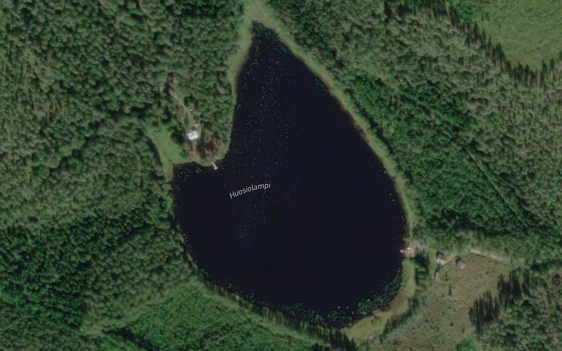 Satellite map of the Huosioslampi