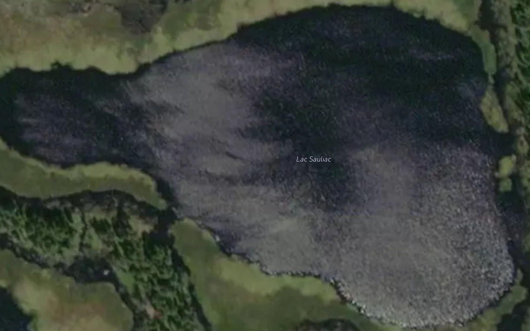 Satellite map of the Lac Sauliac