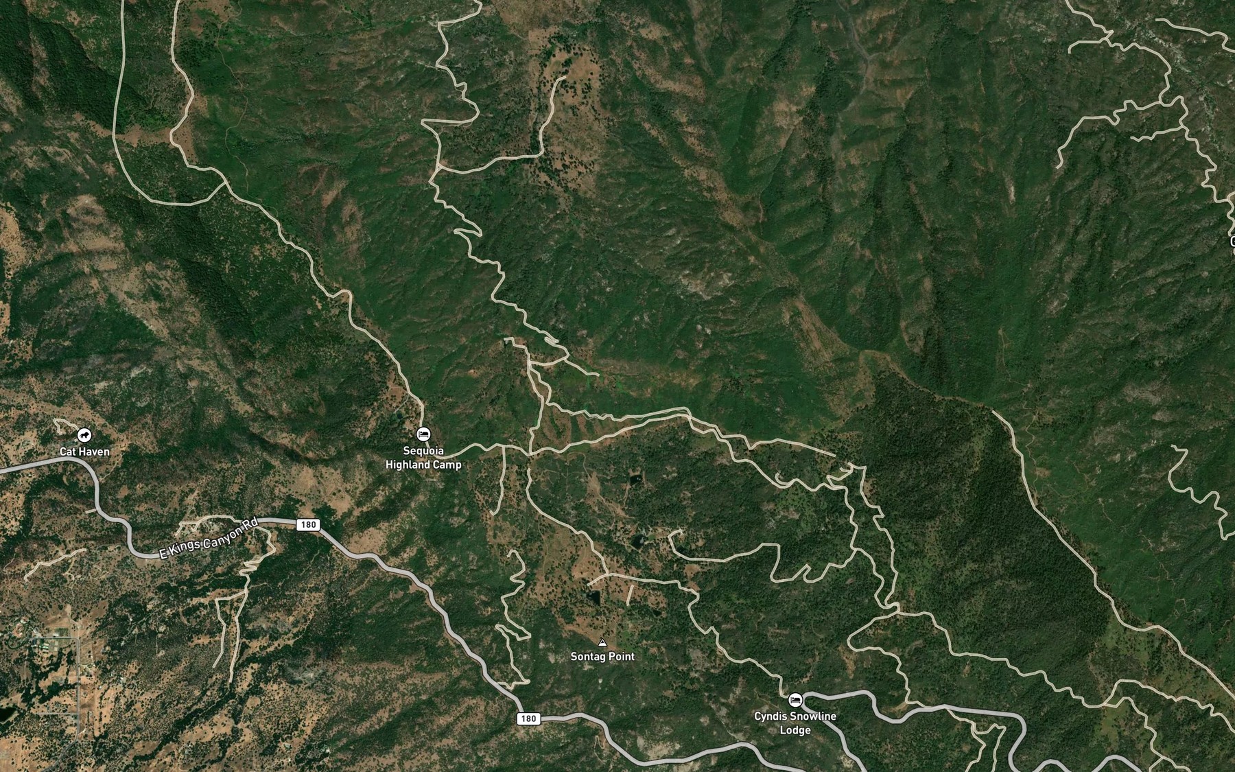 Satellite map of the Fox Spring