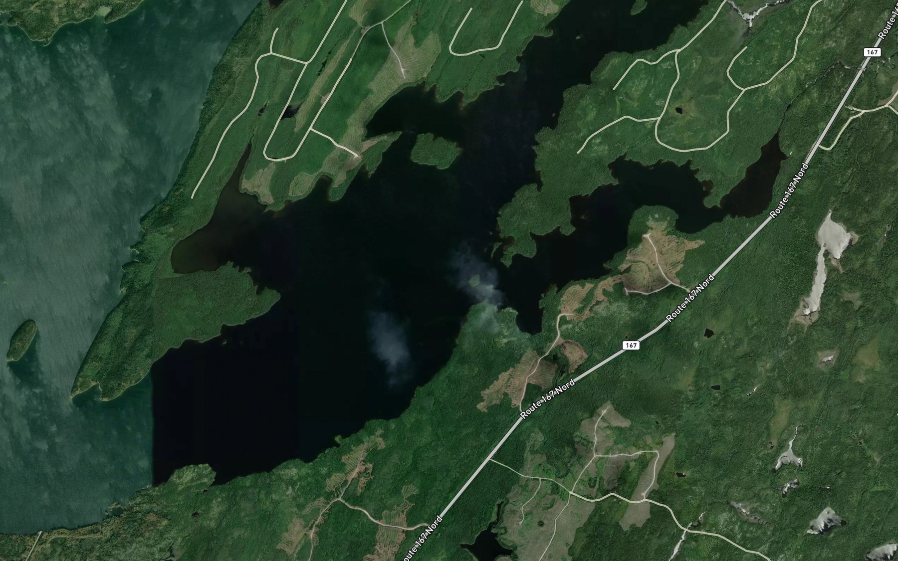 Satellite map of the Baie Spawning