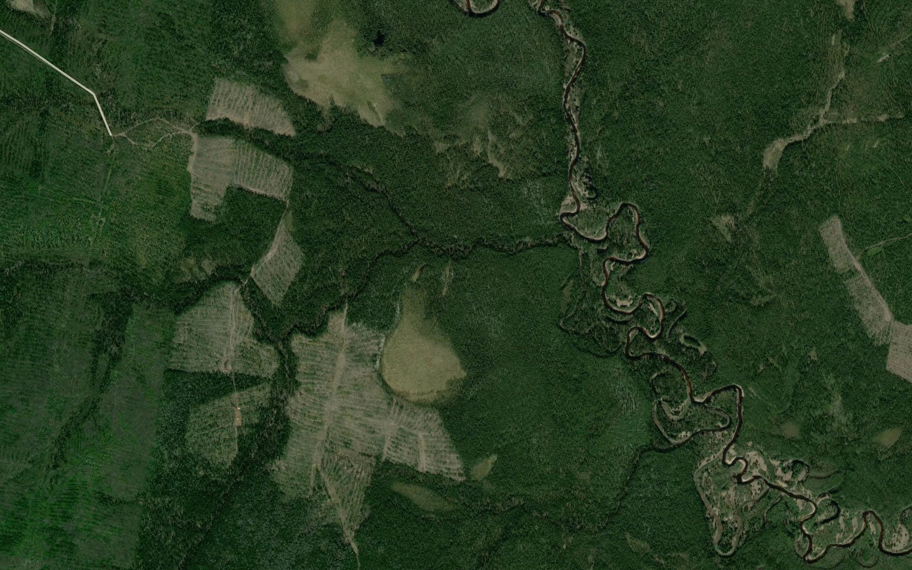 Satellite map of the Yuzhnyy Ras"el'