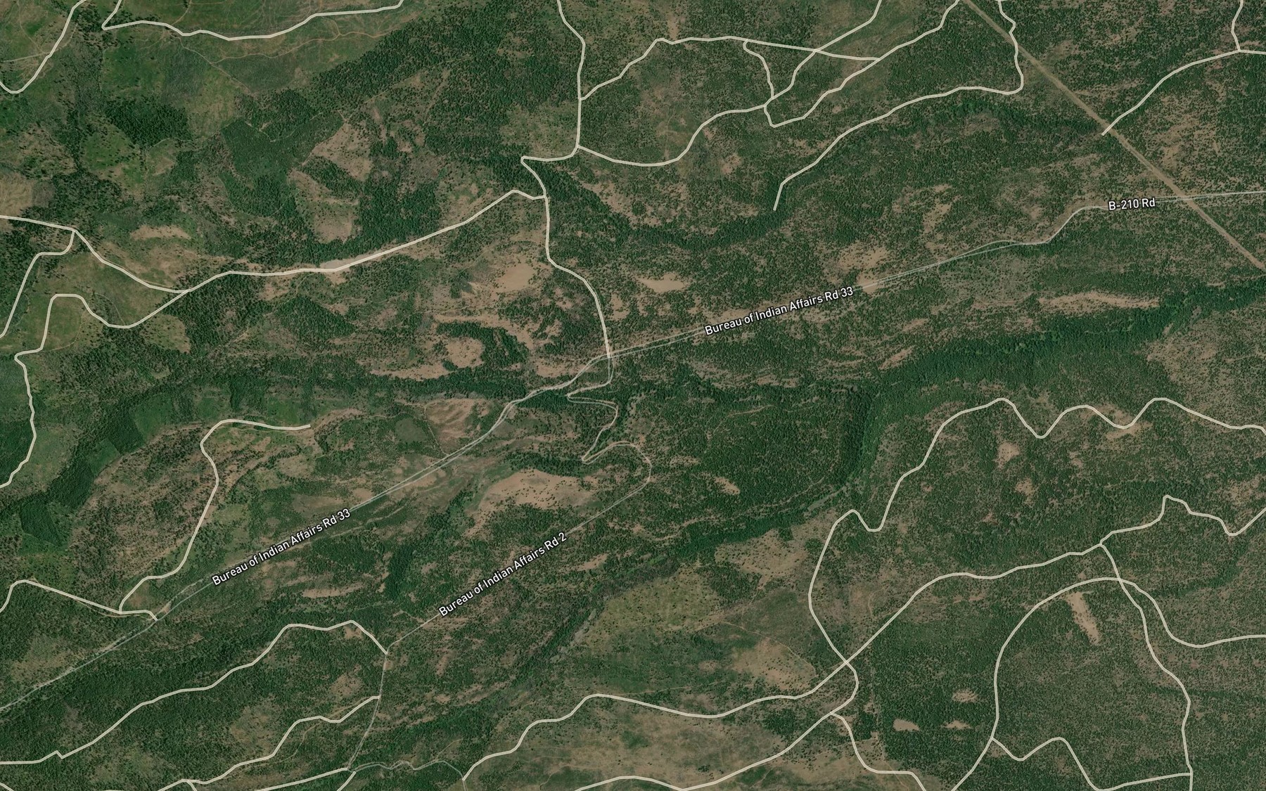 Satellite map of the North Fork Boulder Creek
