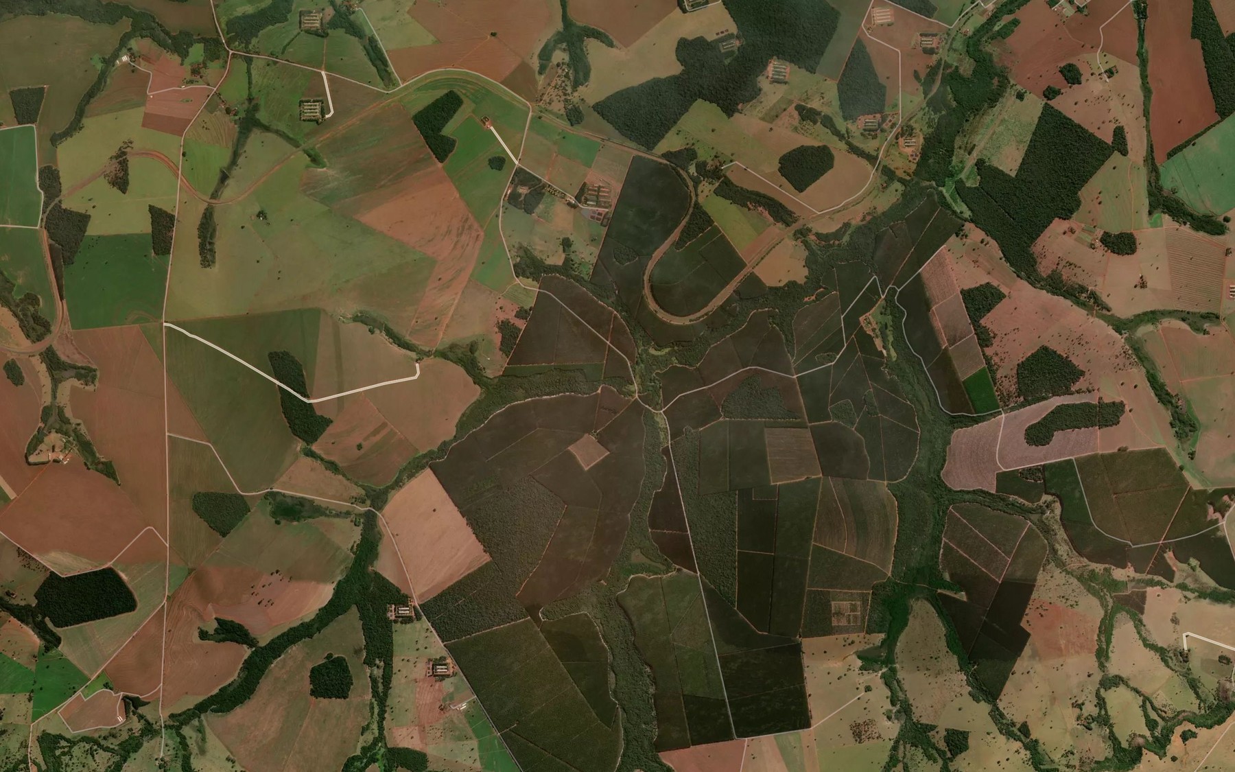 Satellite map of the Corrego da Estaca