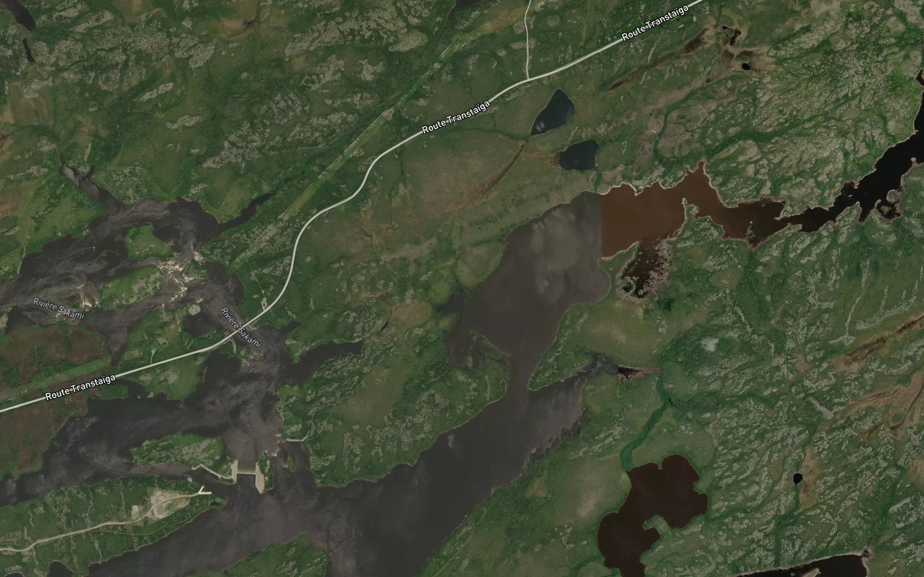 Satellite map of the Passe Kaupaskwayasi