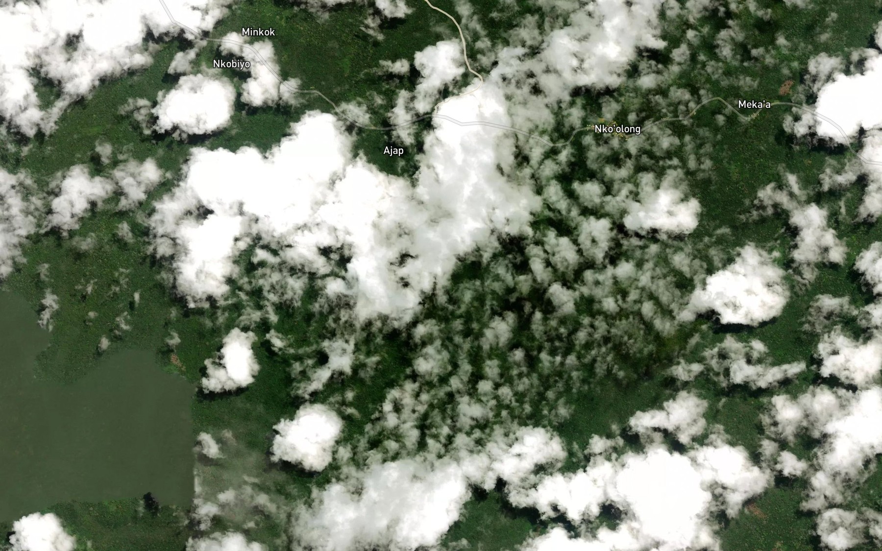 Satellite map of the Ekassa