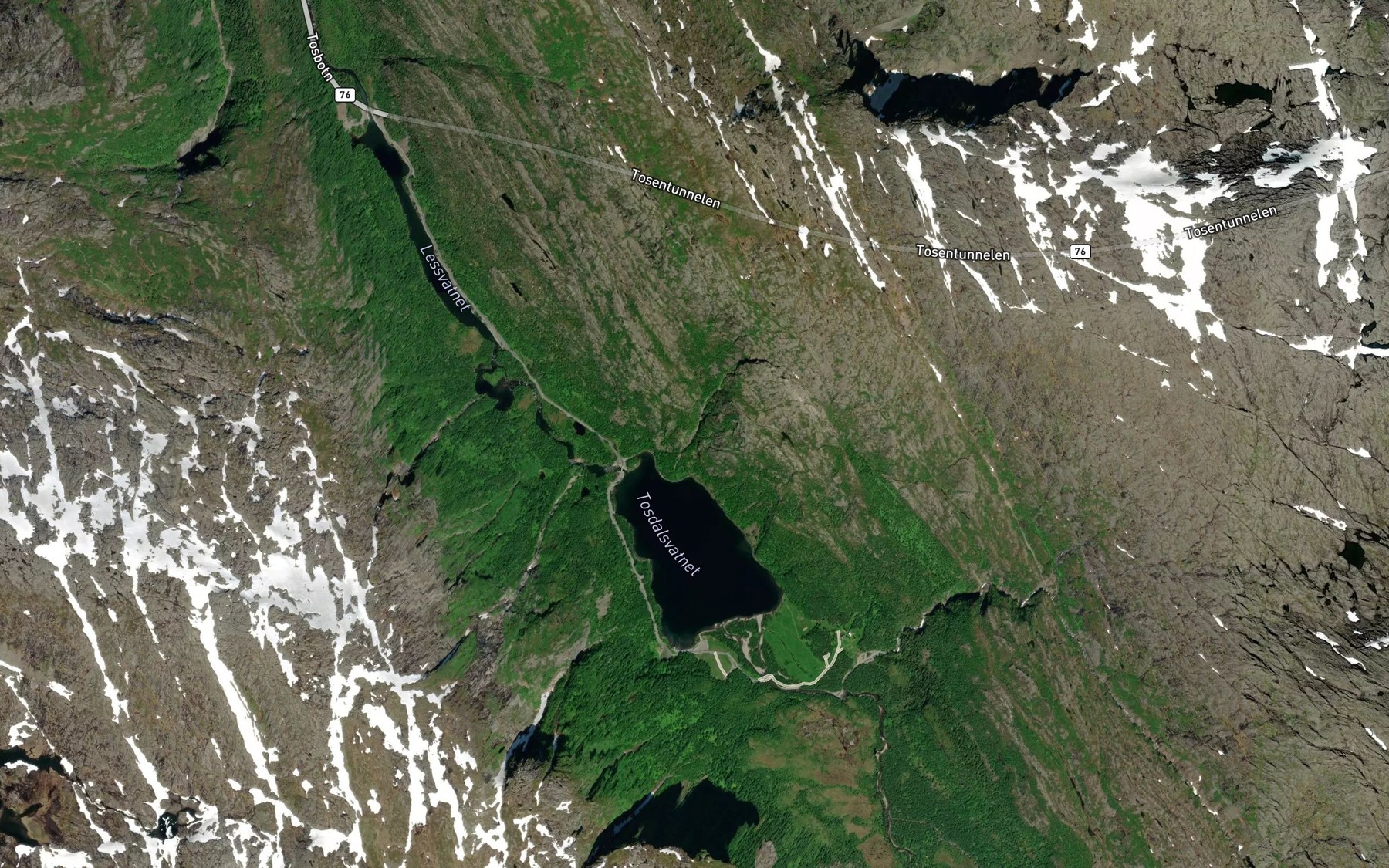Satellite map of the Hardskardbekken