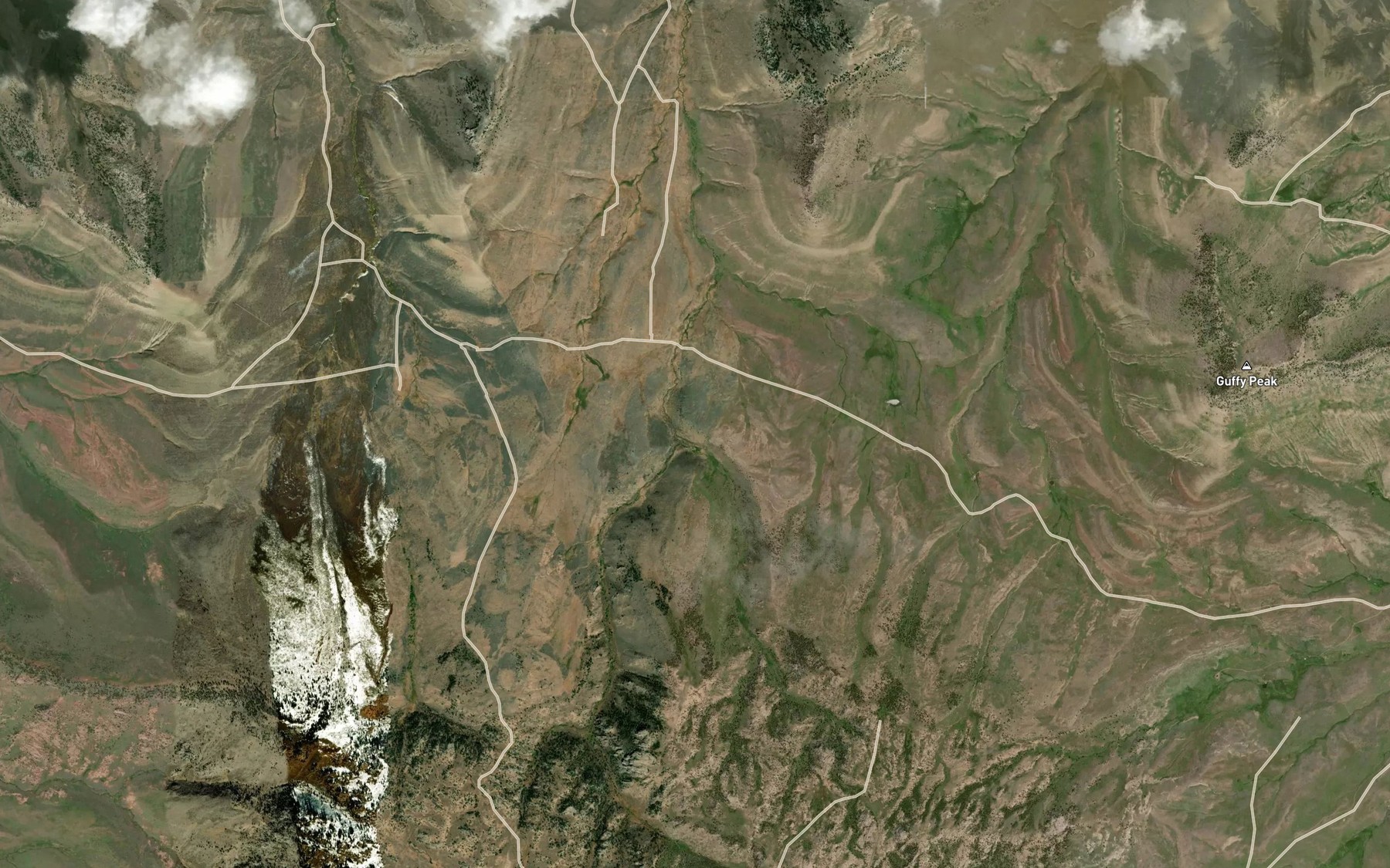 Satellite map of the West Fork Ditch Creek