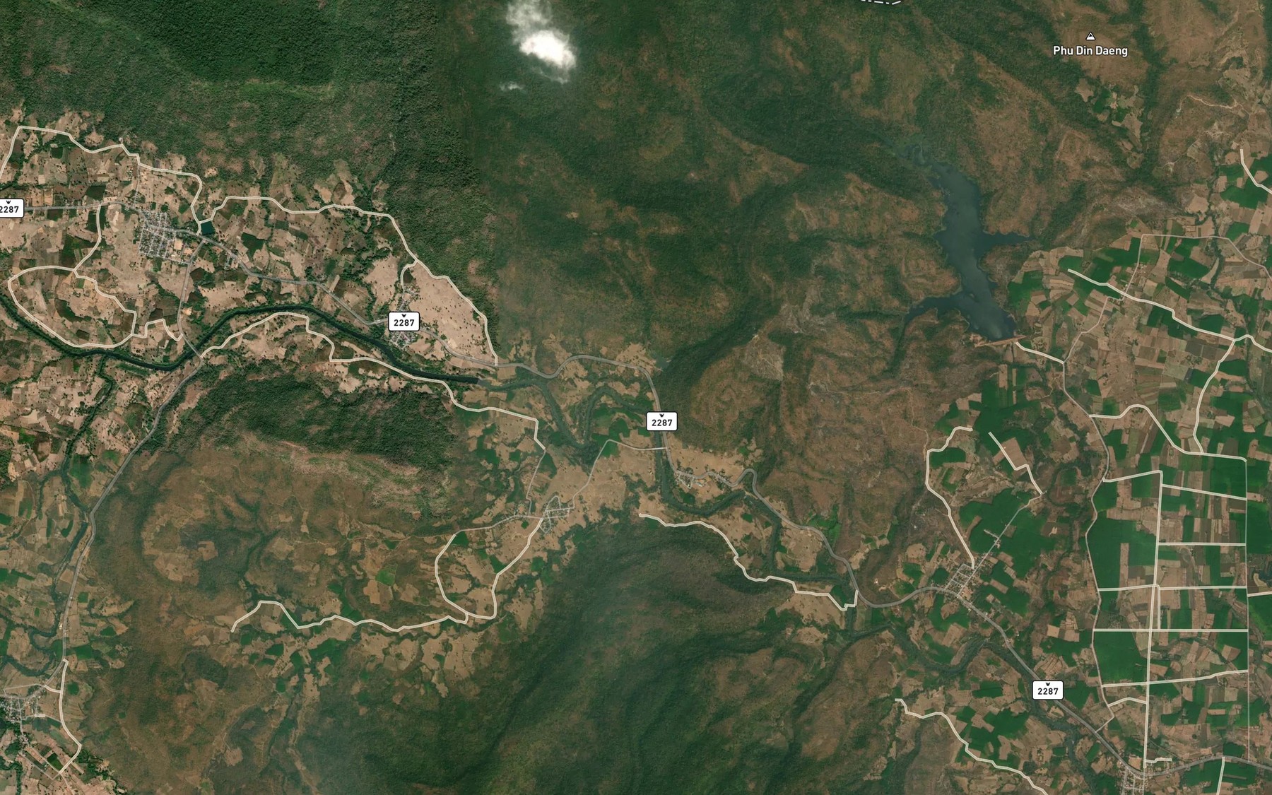 Satellite map of the Huai Wai Din