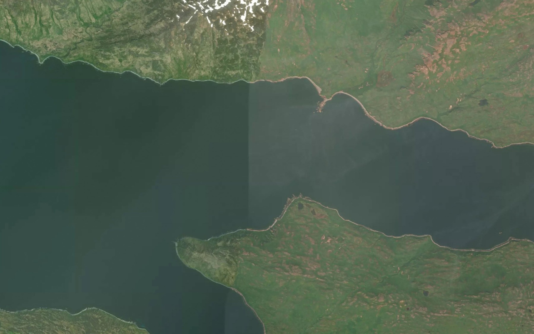 Satellite map of the Portage Bay