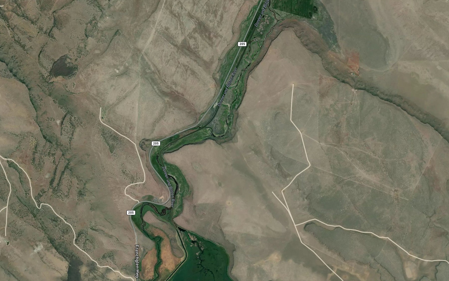 Satellite map of the Hog Wallow Spring