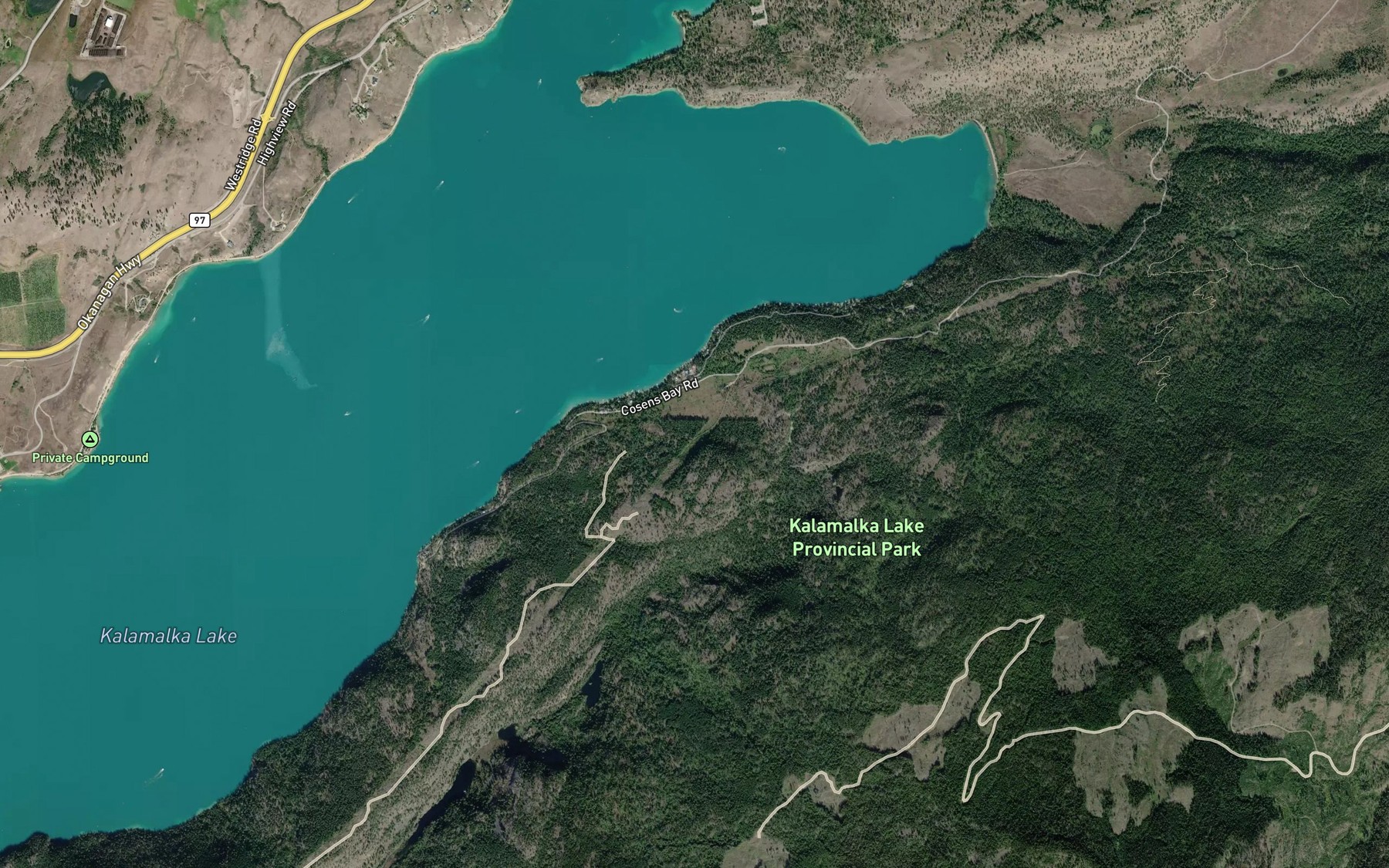 Satellite map of the Sturt Creek