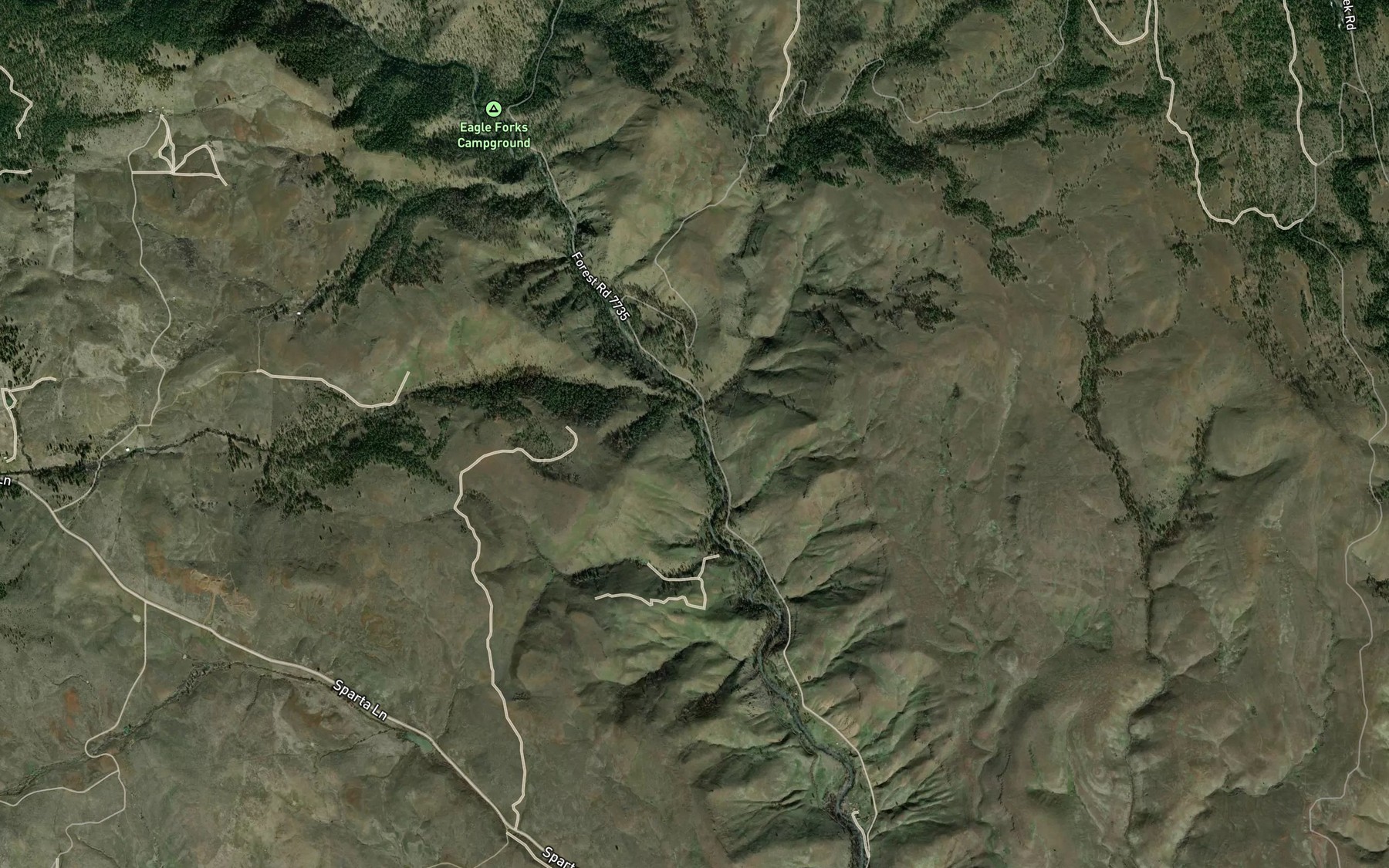 Satellite map of the Skull Creek