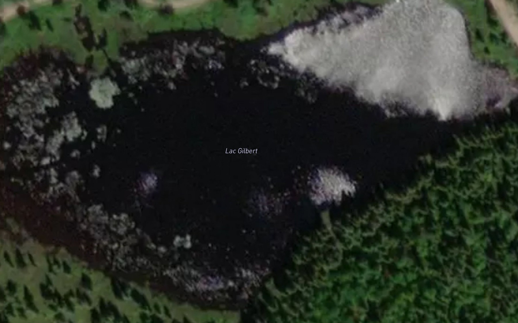 Satellite map of the Lac Gilbert