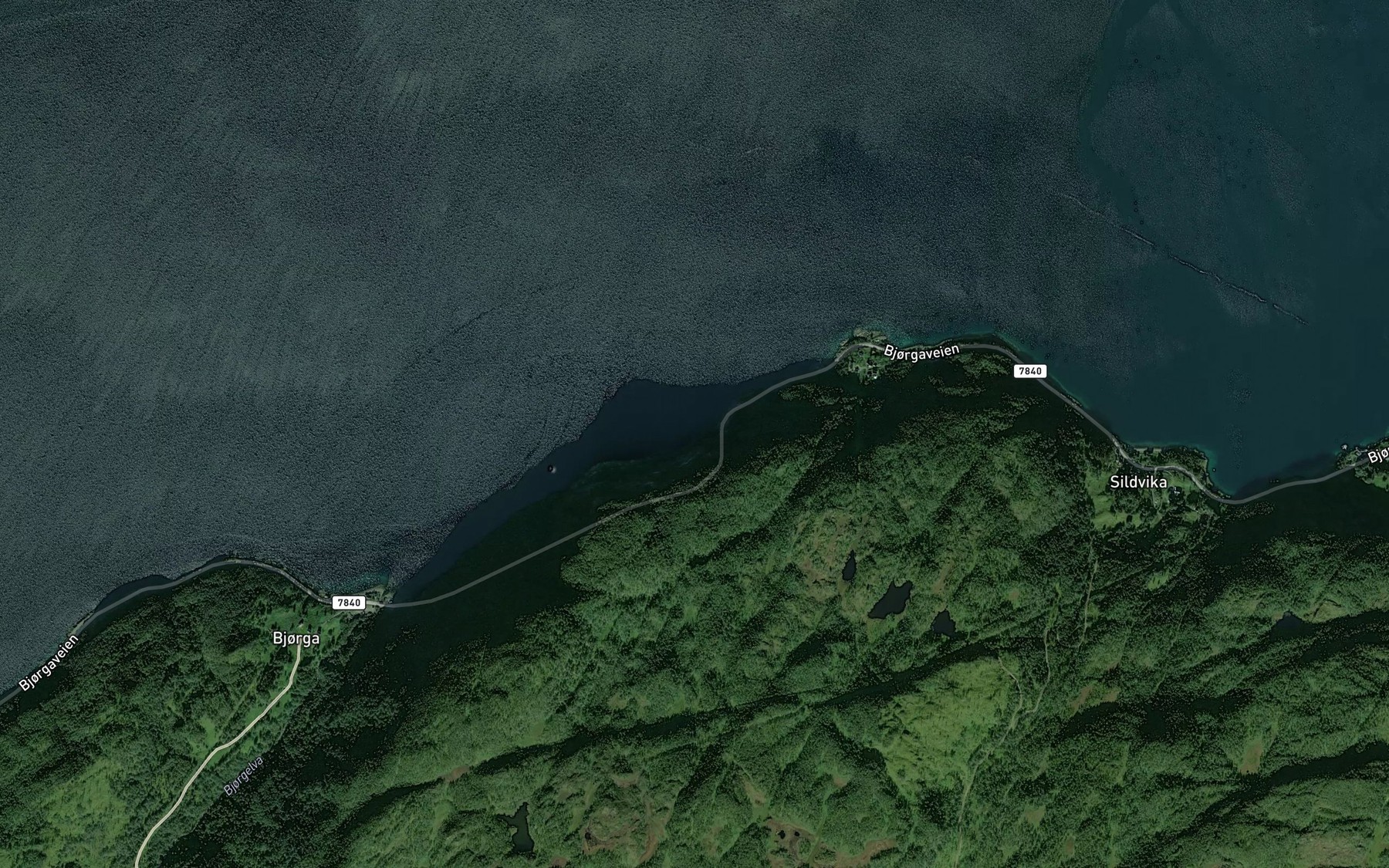 Satellite map of the Stompen