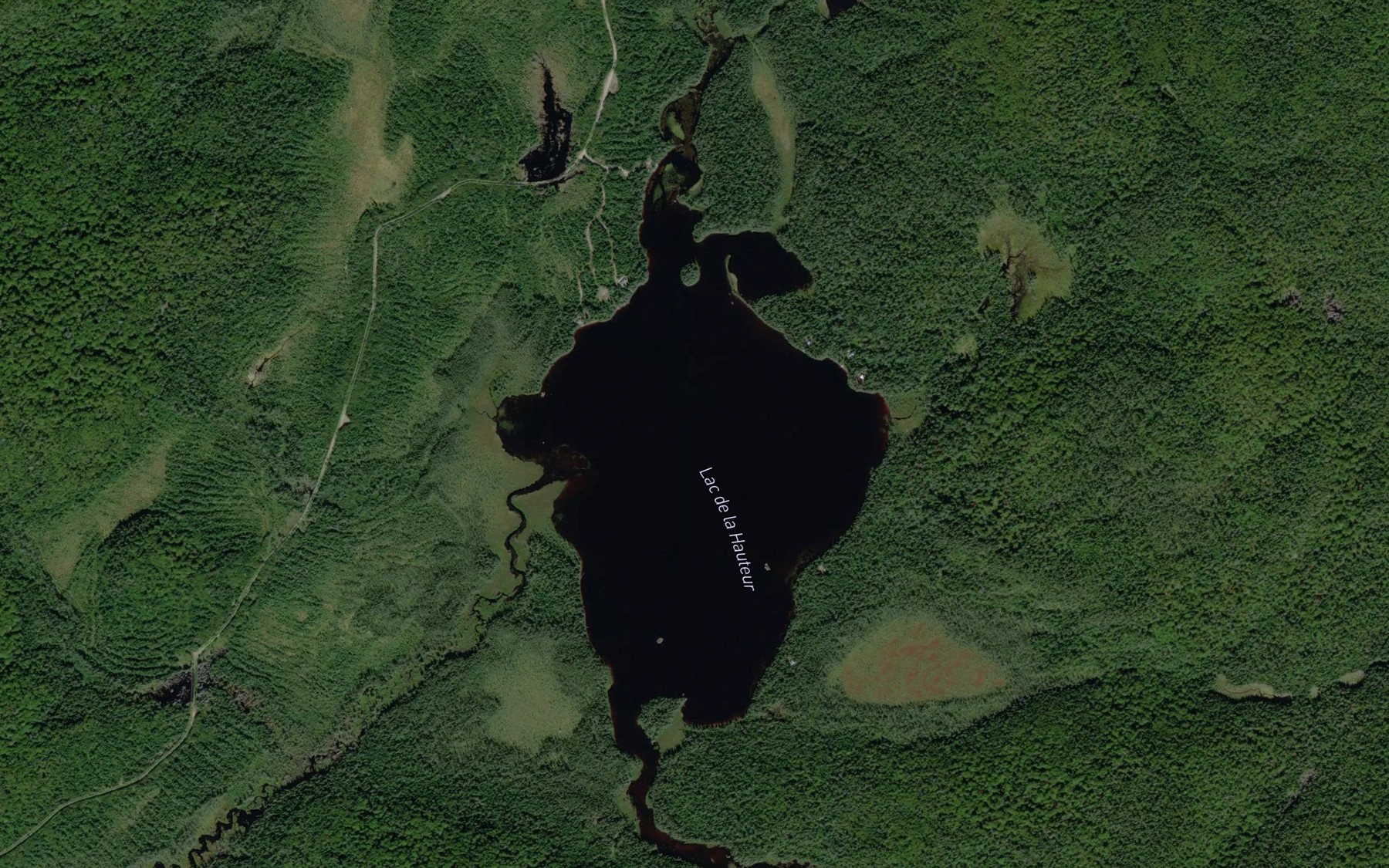 Satellite map of the Lac de la Hauteur