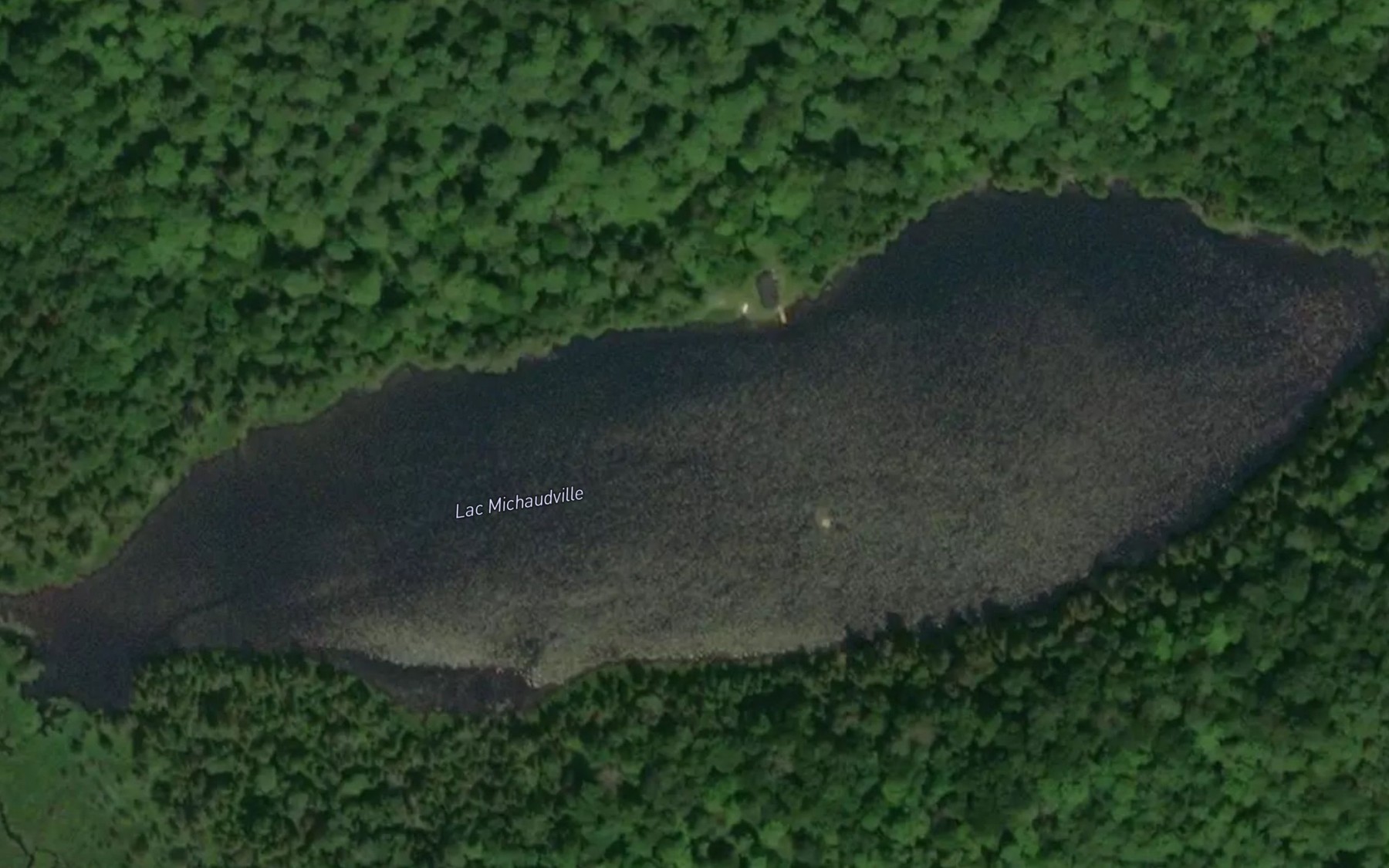 Satellite map of the Lac Michaudville