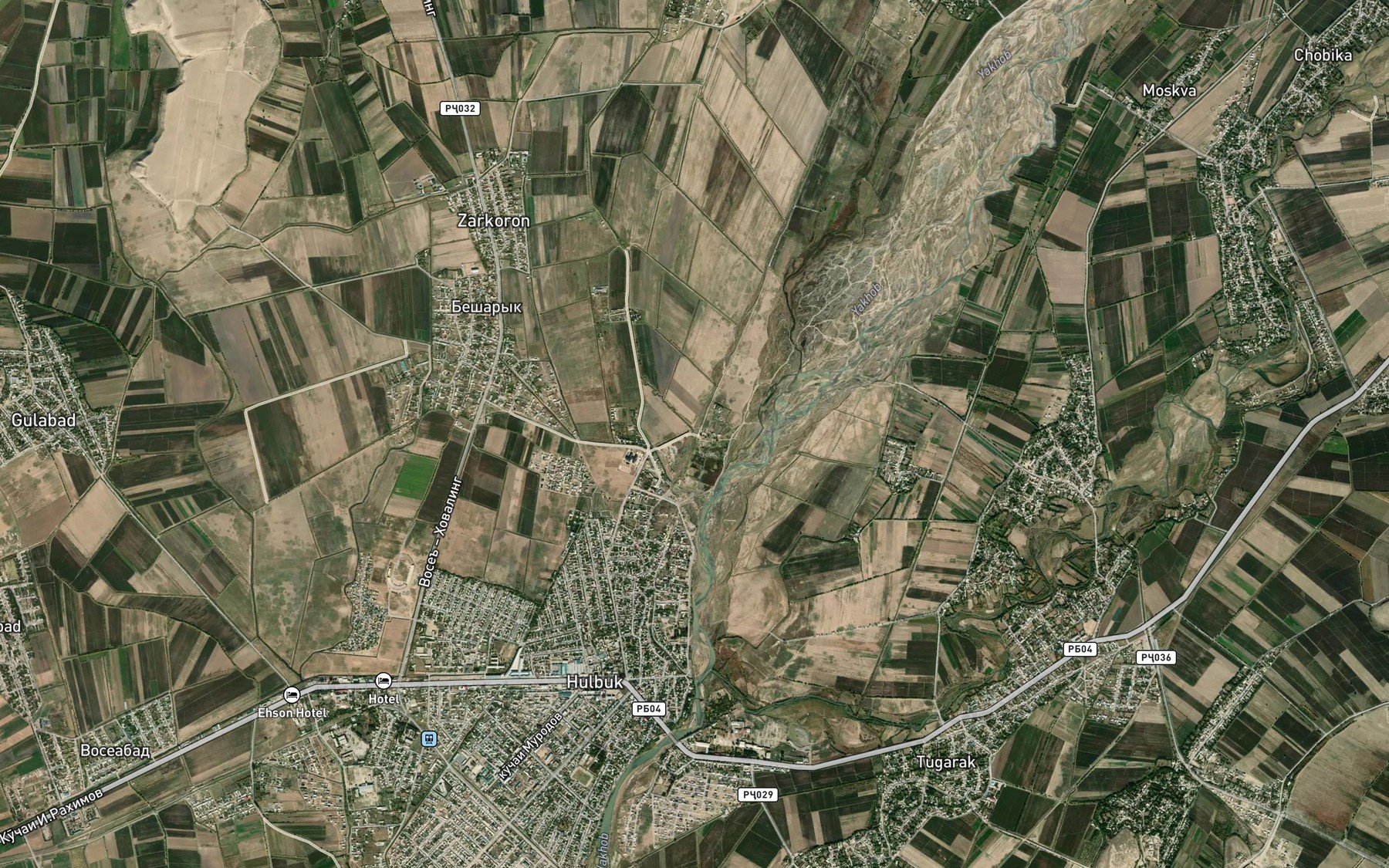 Satellite map of the Kanali Kulob