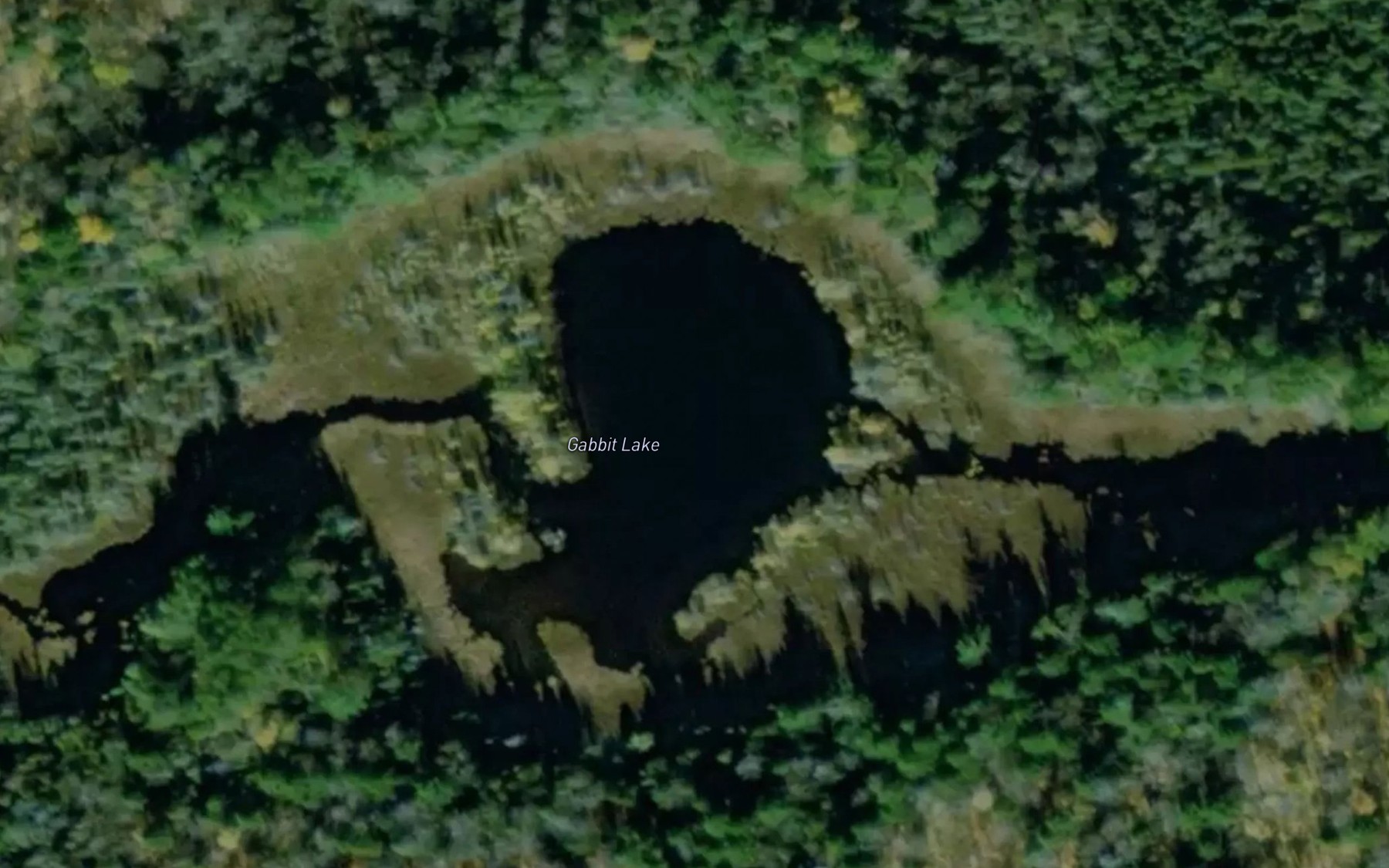 Satellite map of the Gabbit Lake