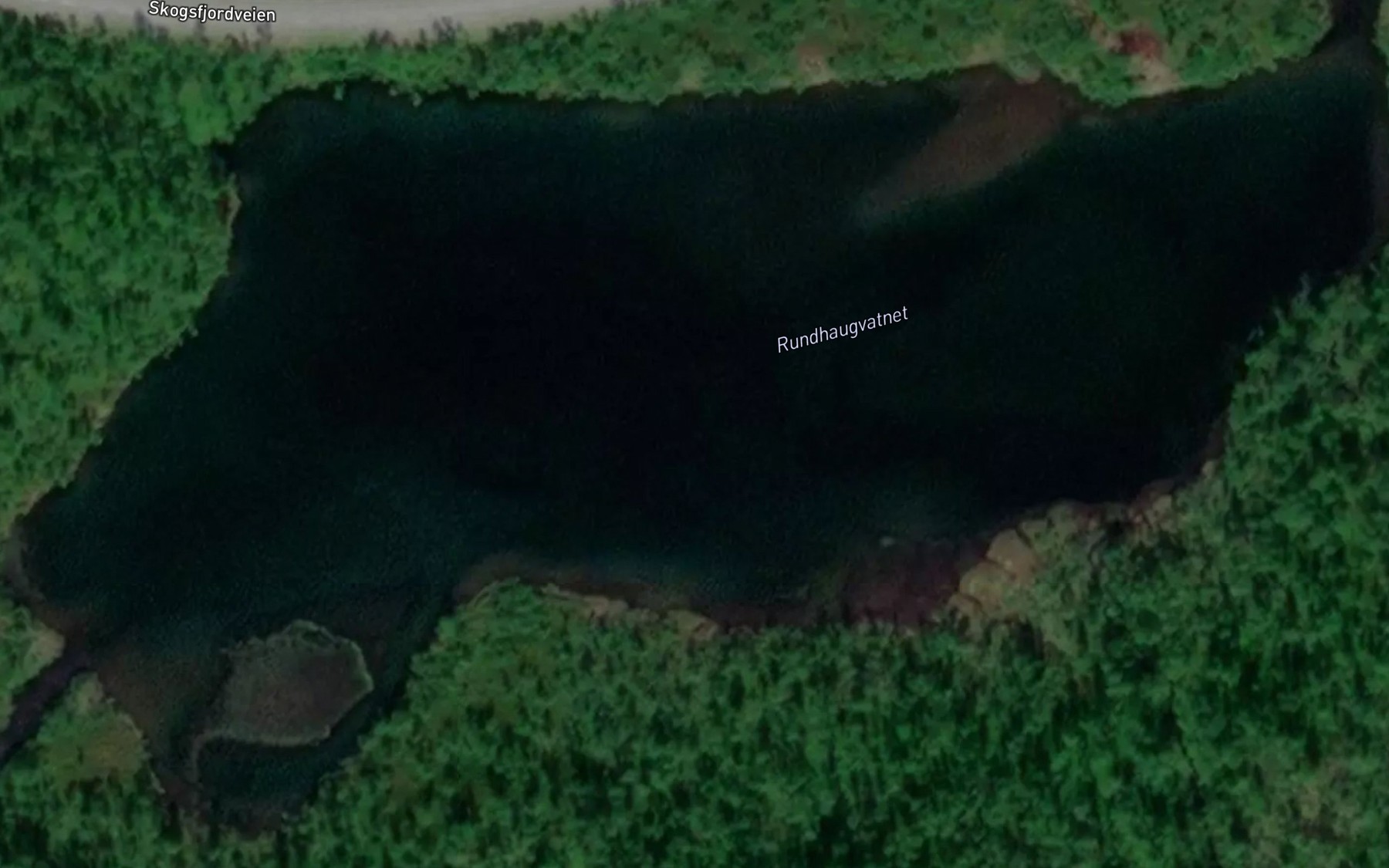 Satellite map of the Rundhaugvatnet