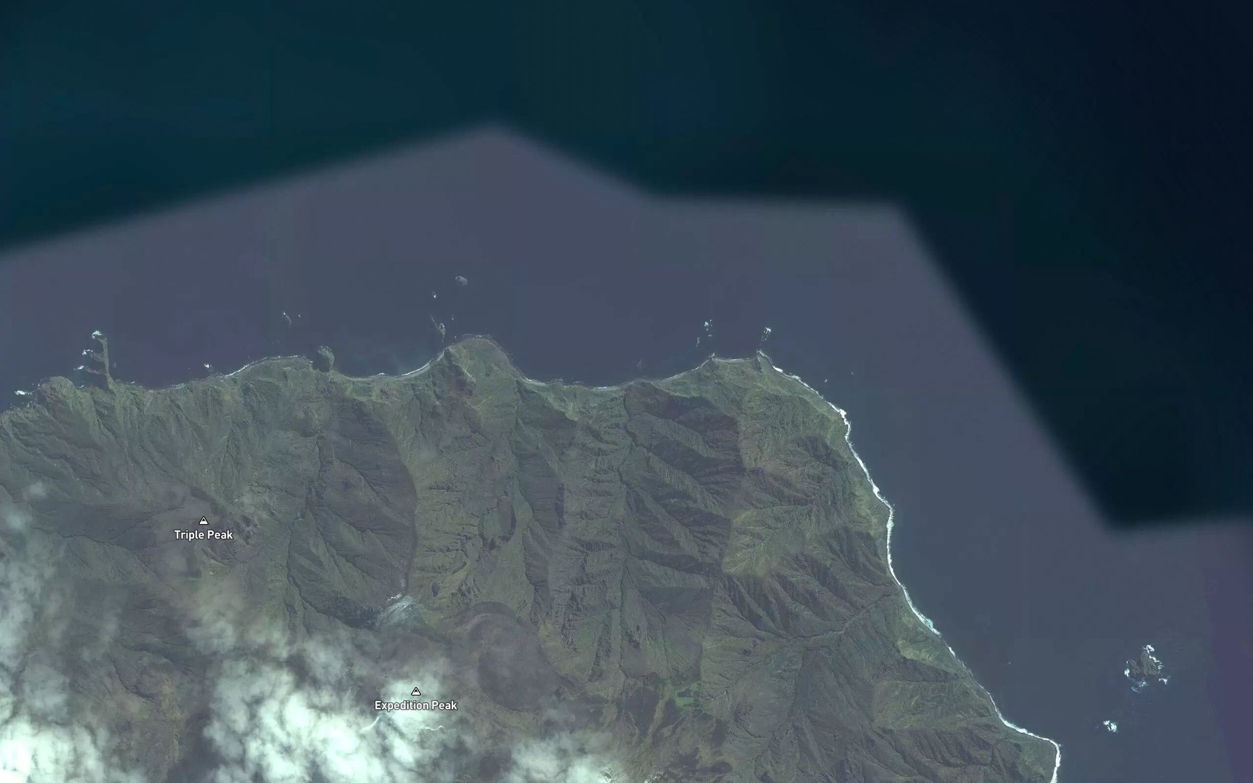 Satellite map of the Camp Glen