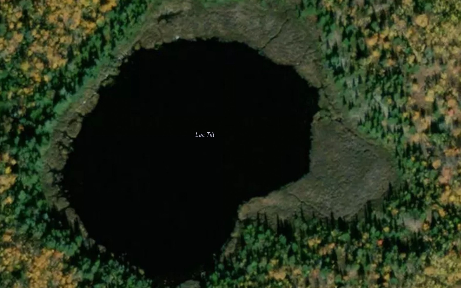 Satellite map of the Lac Till