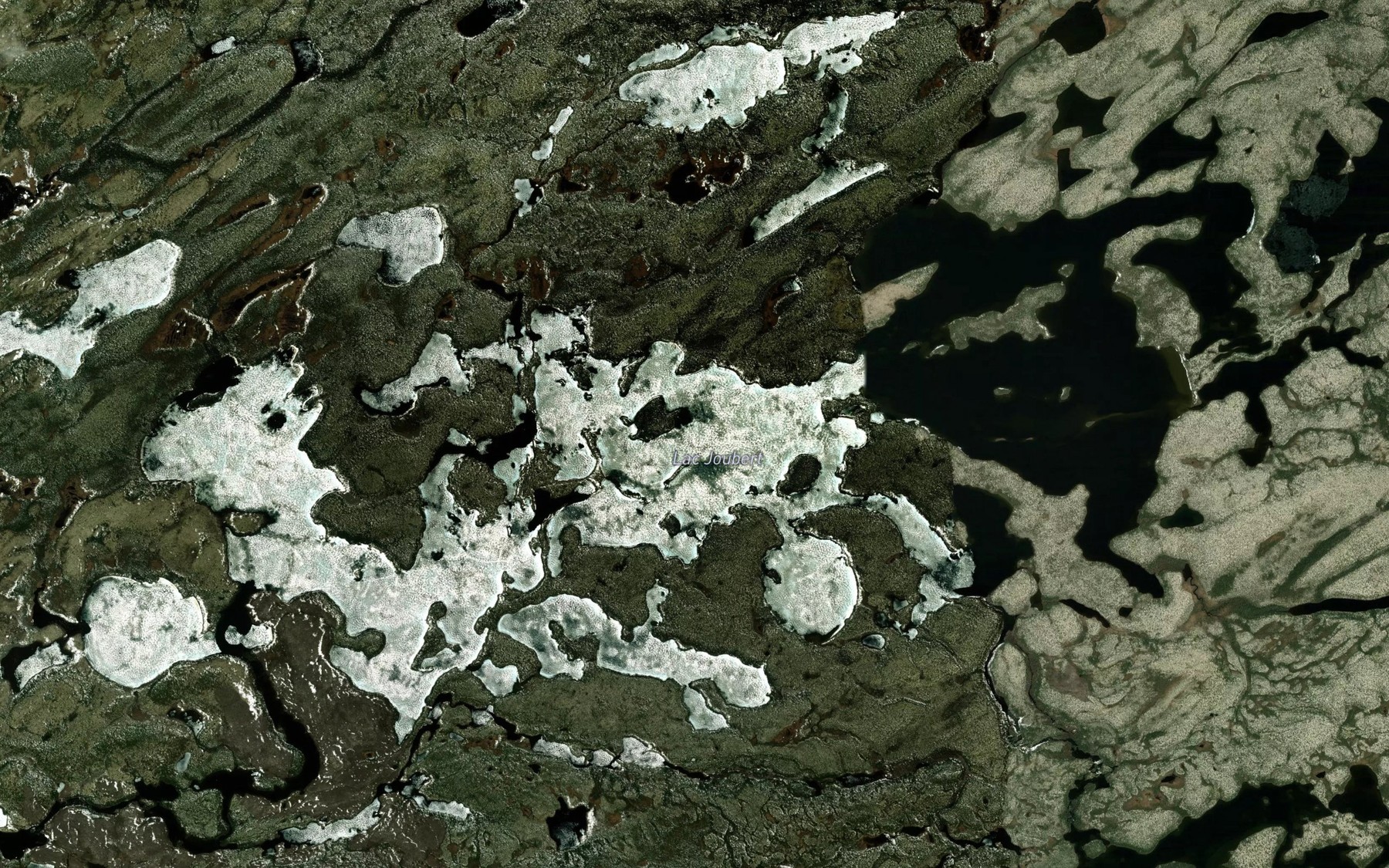 Satellite map of the Lac Joubert