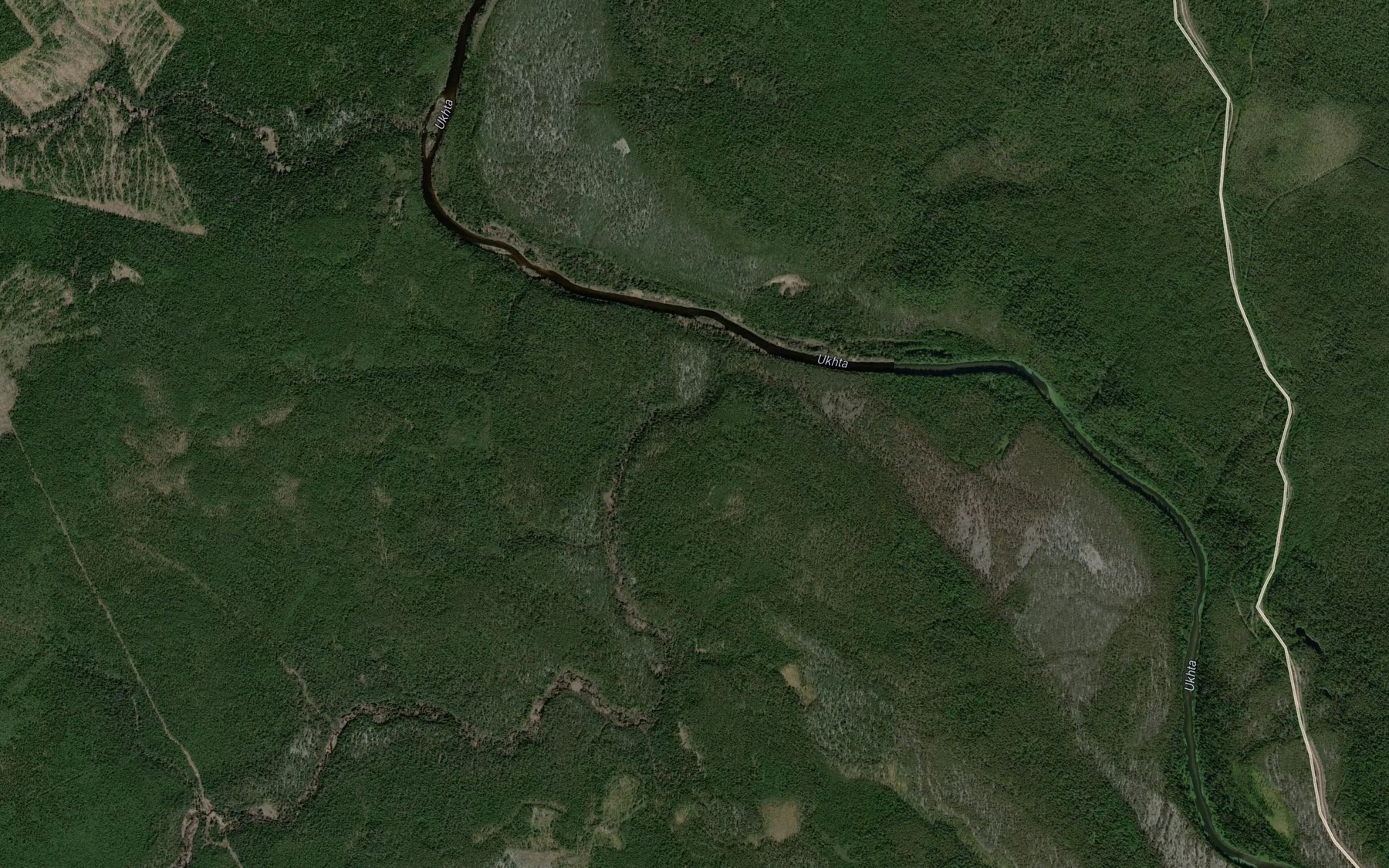 Satellite map of the Nizhhniy Sukhoy
