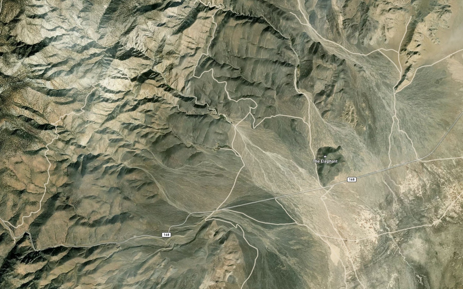 Satellite map of the Antelope Spring