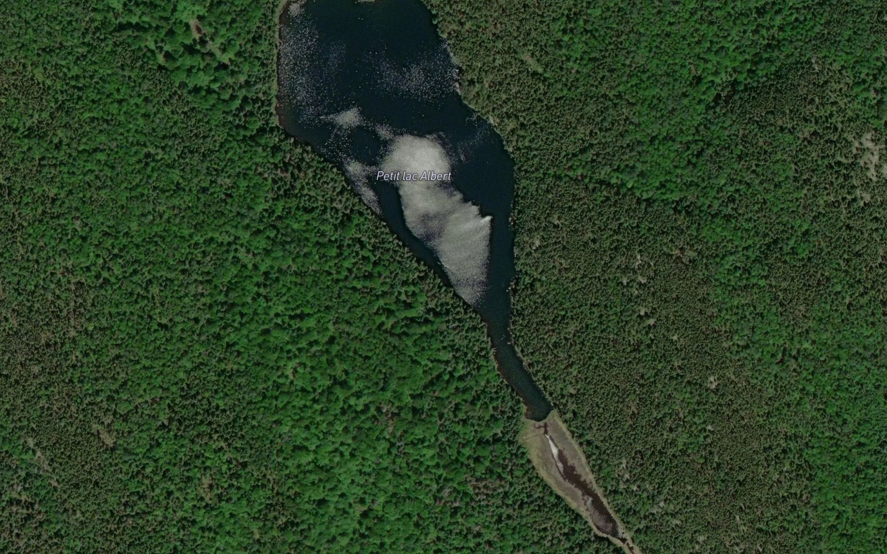 Satellite map of the Petit lac Albert
