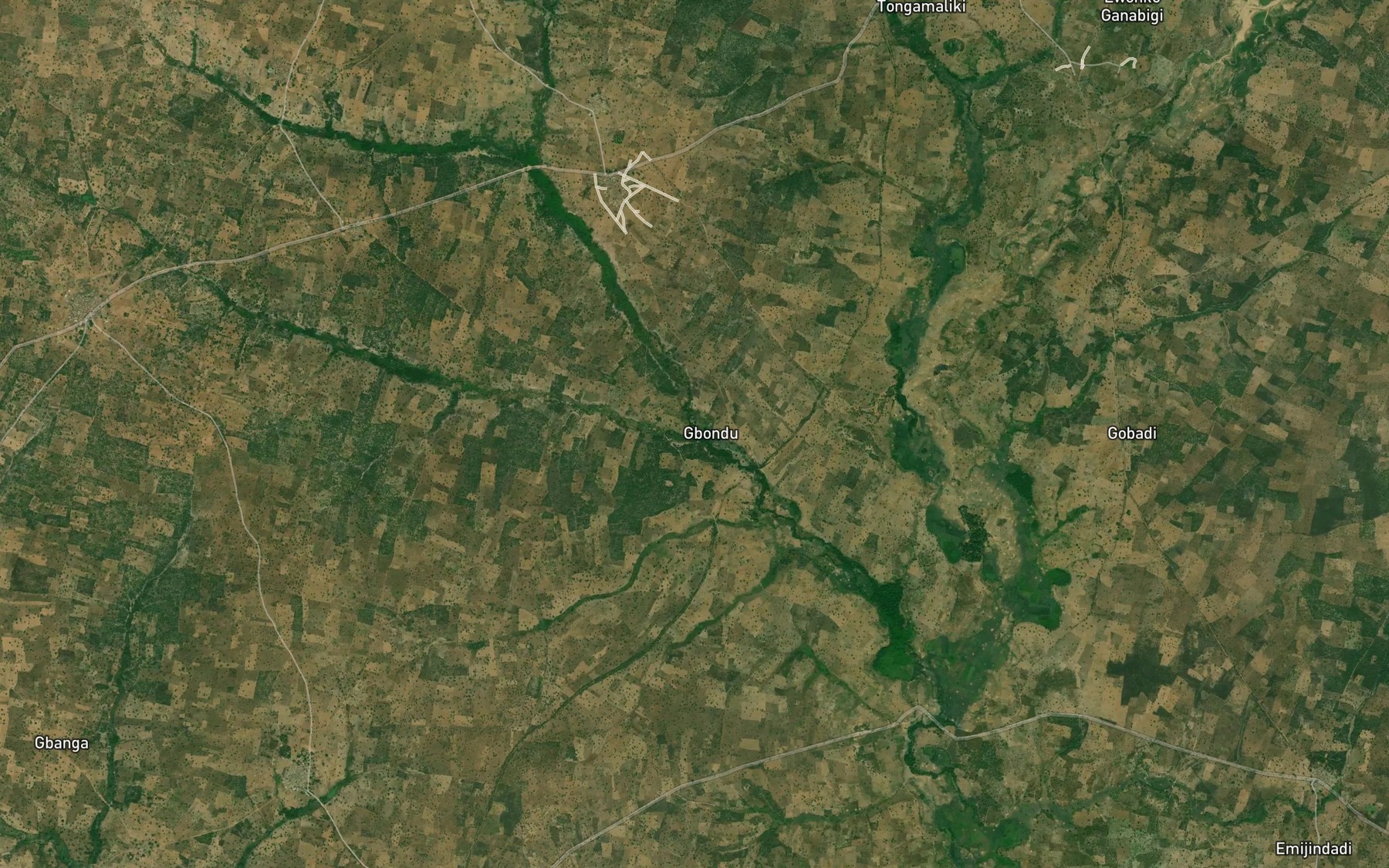 Satellite map of the River Lembojiko