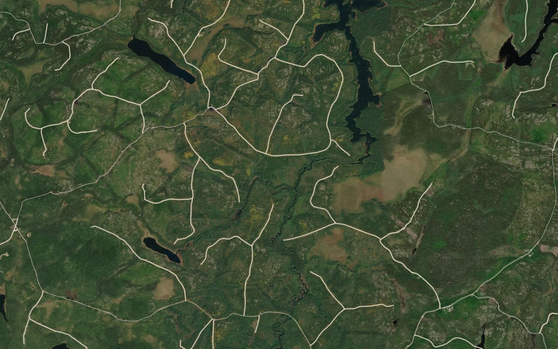 Satellite map of the Ruisseau Plat