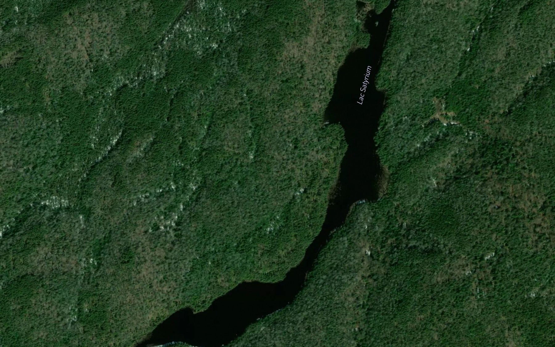Satellite map of the Lac Satyrium