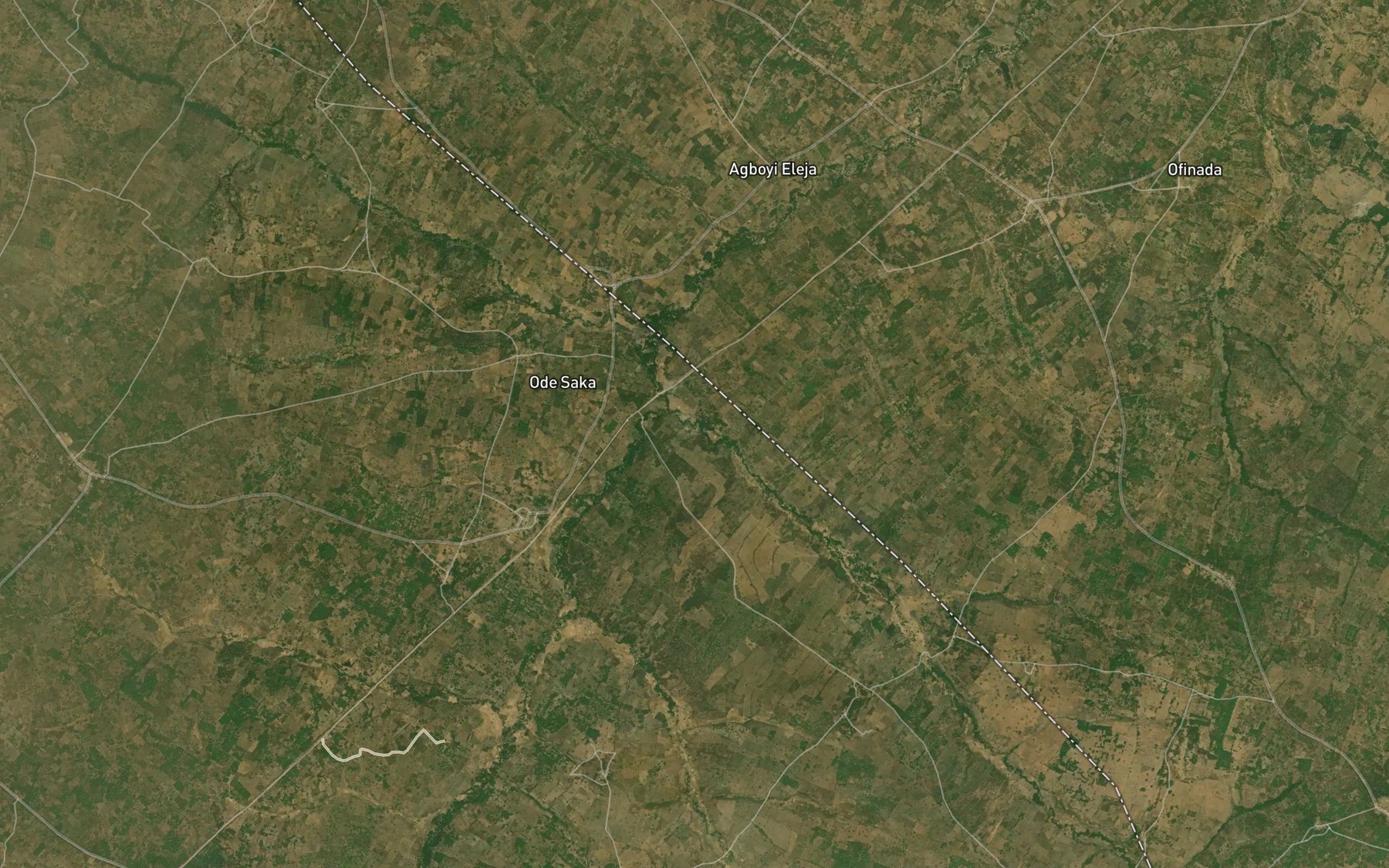 Satellite map of the River Abatan