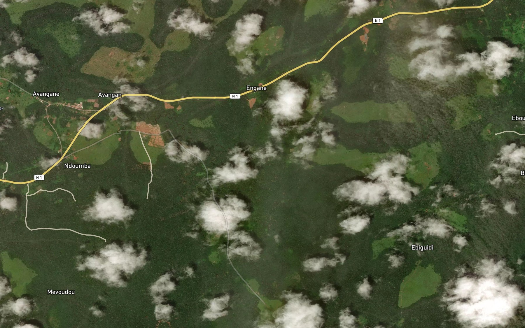 Satellite map of the Kongolo