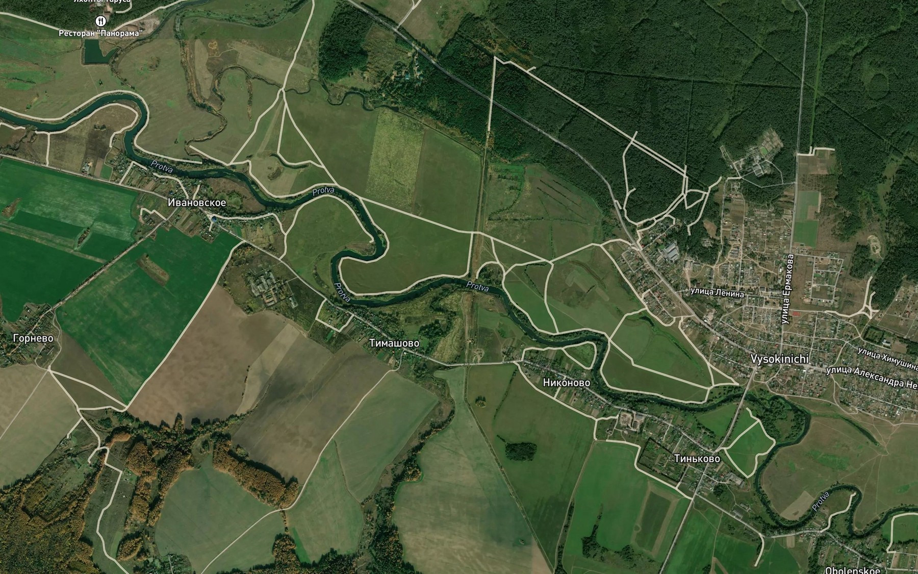 Satellite map of the Icha